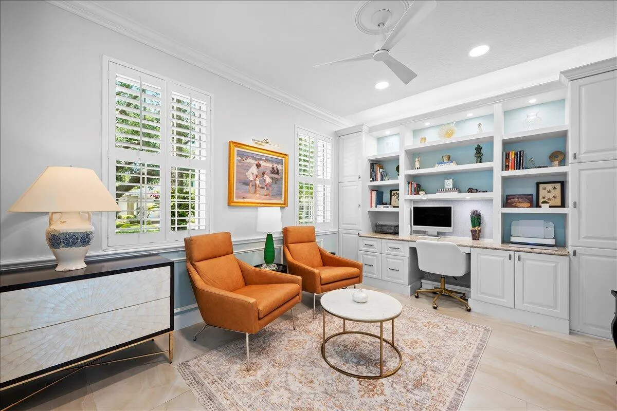 Multipurpose Space with Beautiful Custom Shelving