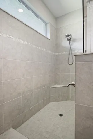 Large master shower