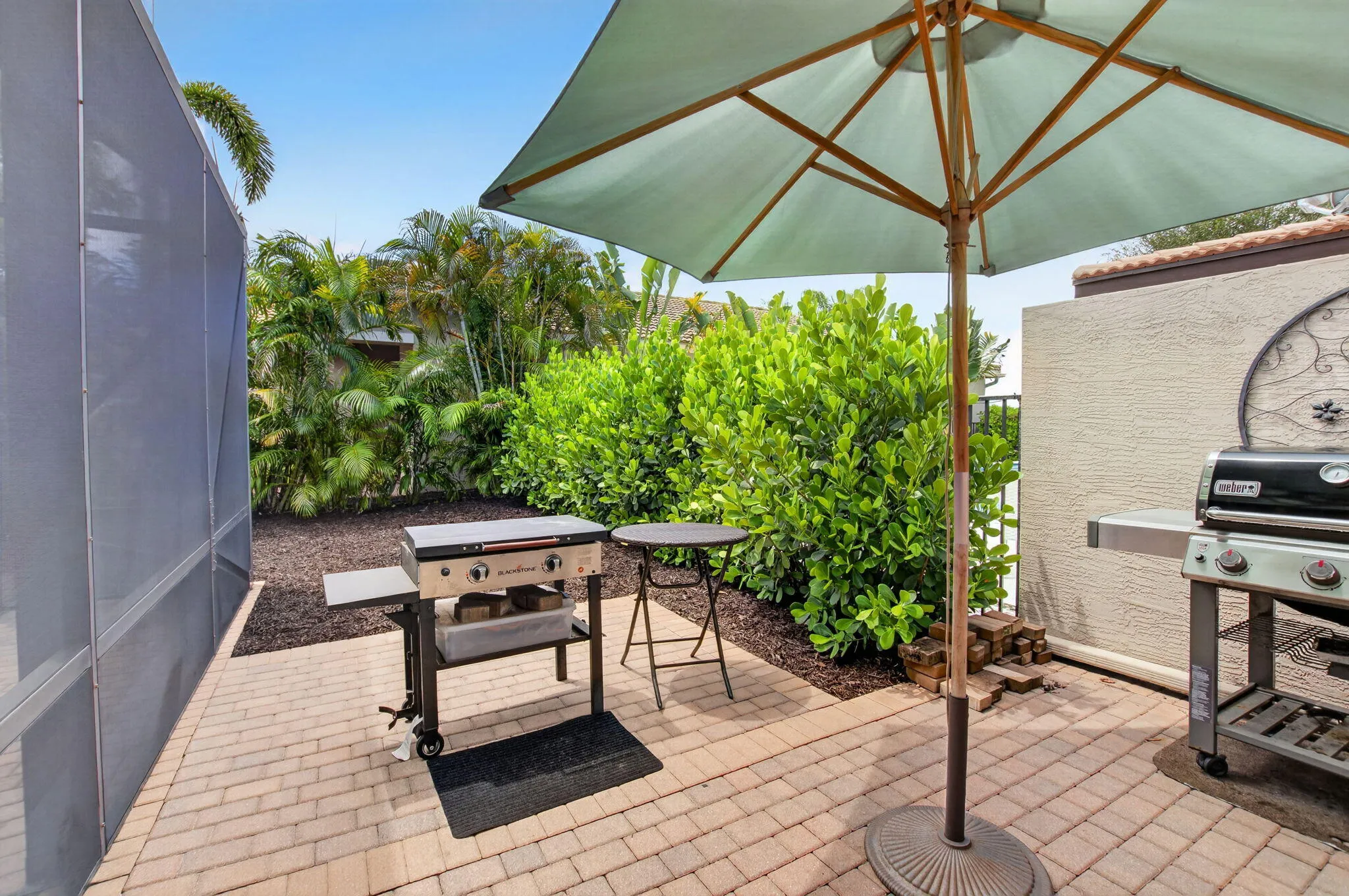 Side Paver Pad for Grilling & Storage