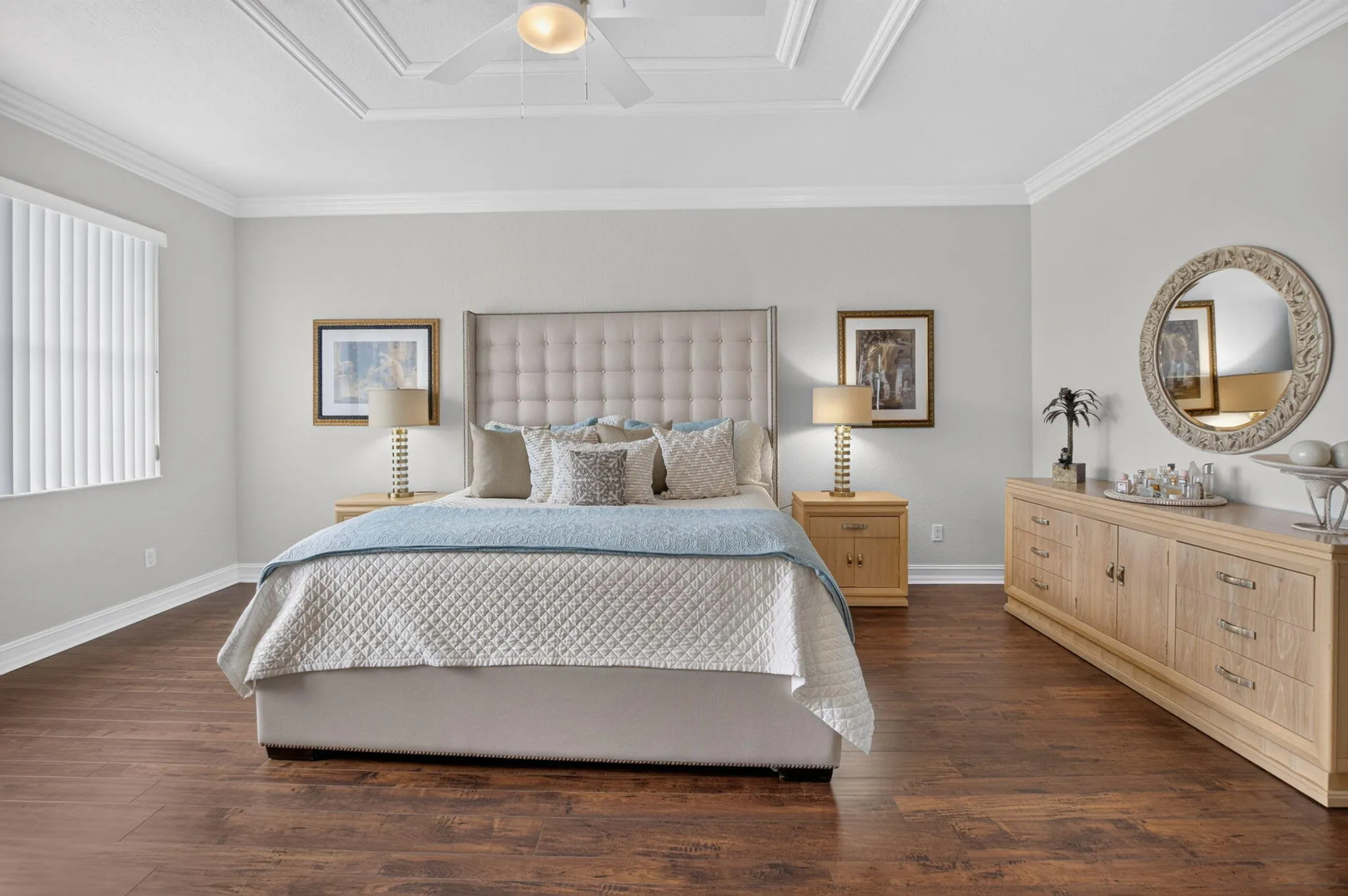 Primary Bedroom Fits a King with Room to Spare