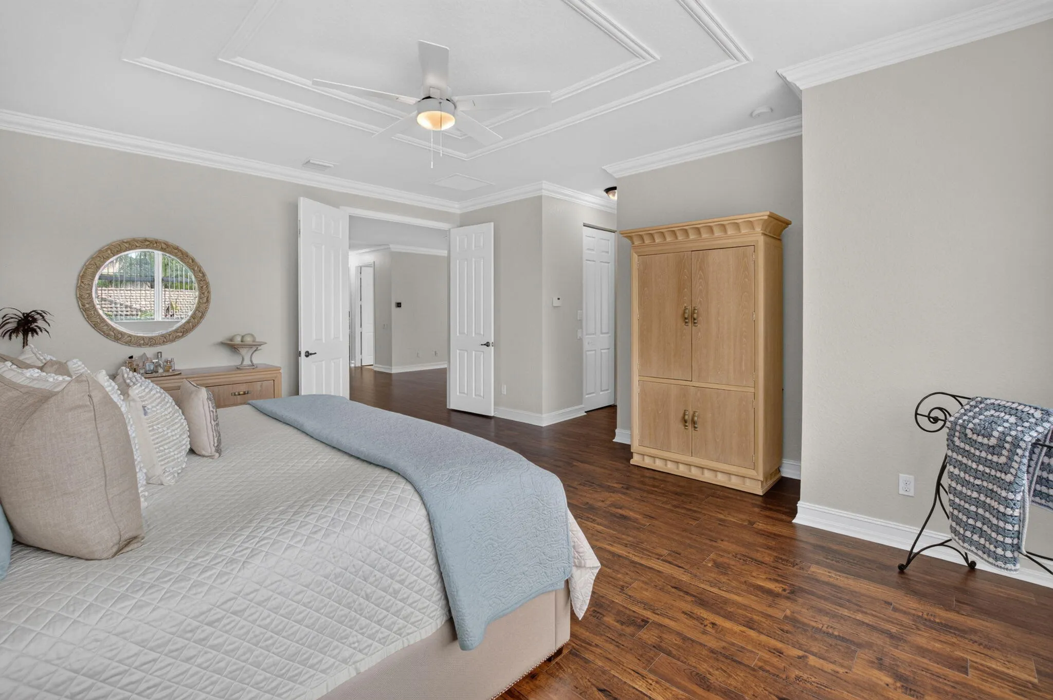 Upstairs Primary Bedroom | Tray Ceiling