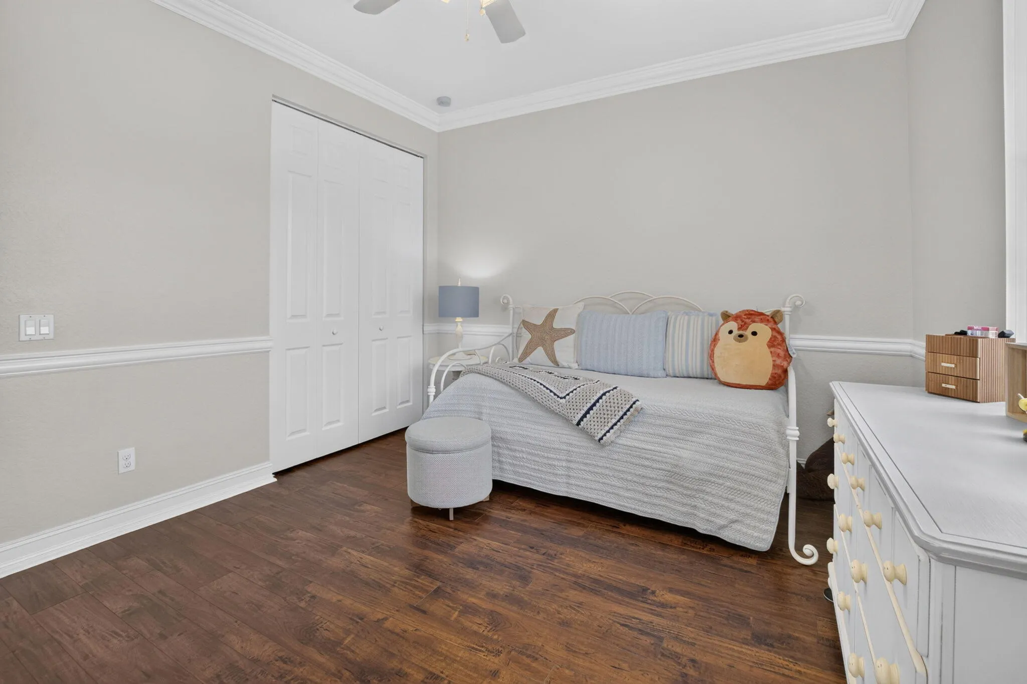 Bedroom | Full Closet & Wood Flooring