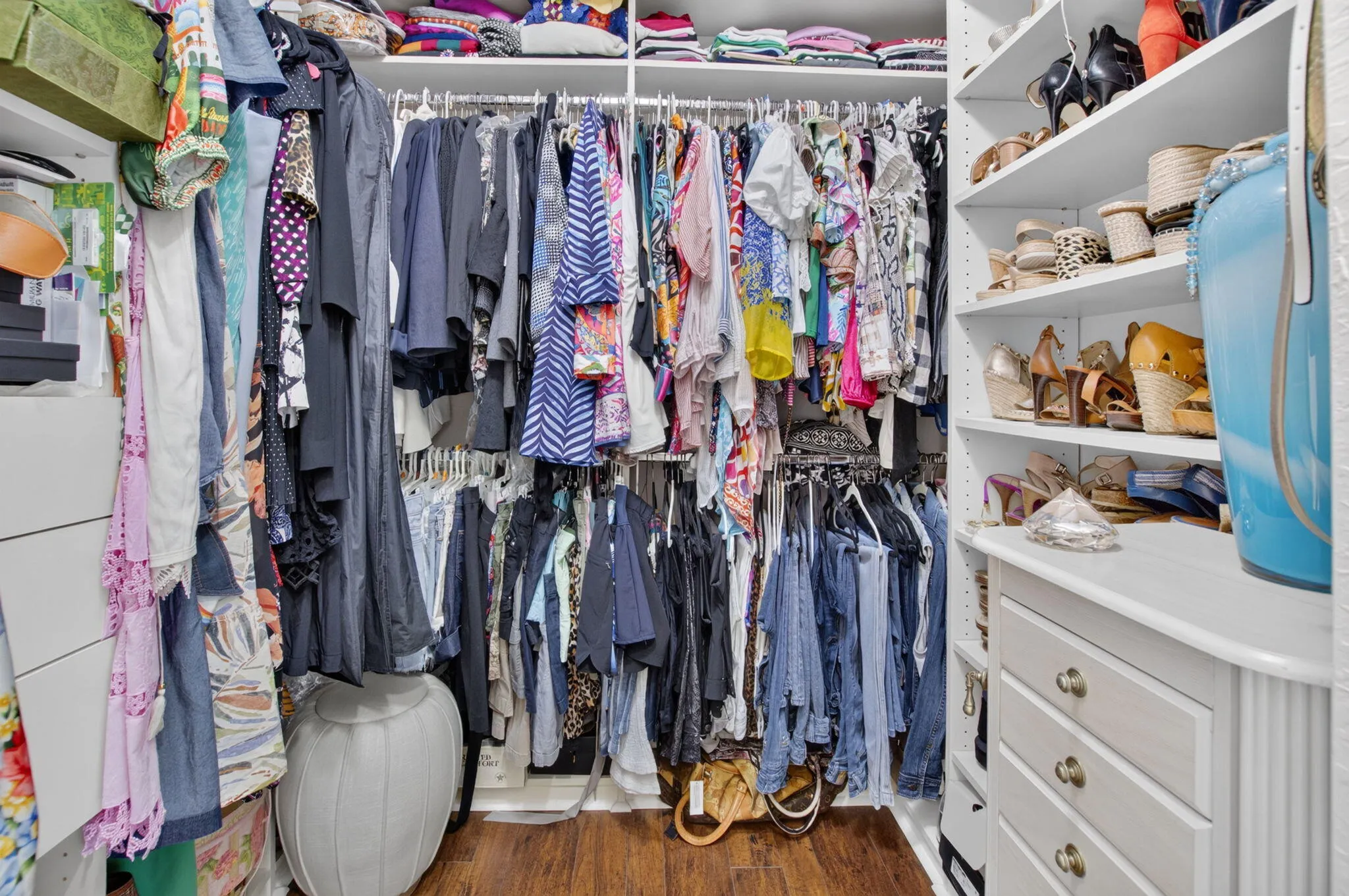 Second Walk-In Closet | Drawers & Shelving