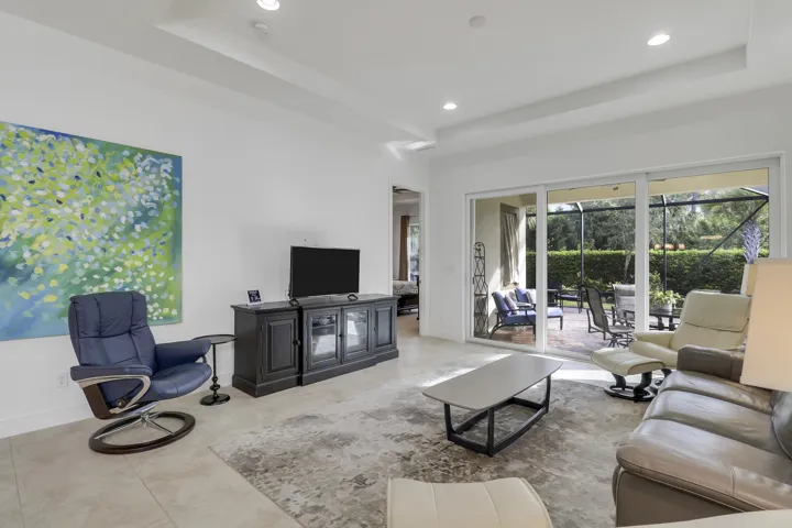 Light bright room leading out to an expansive cover patio area.