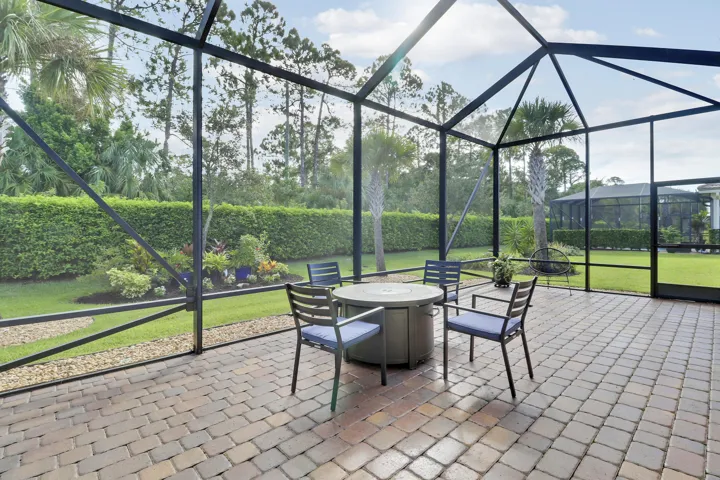 Lovely private backyard with East exposure for cool evenings.