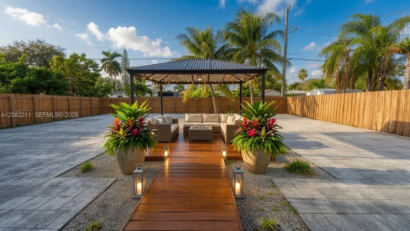 Render outdoor patio