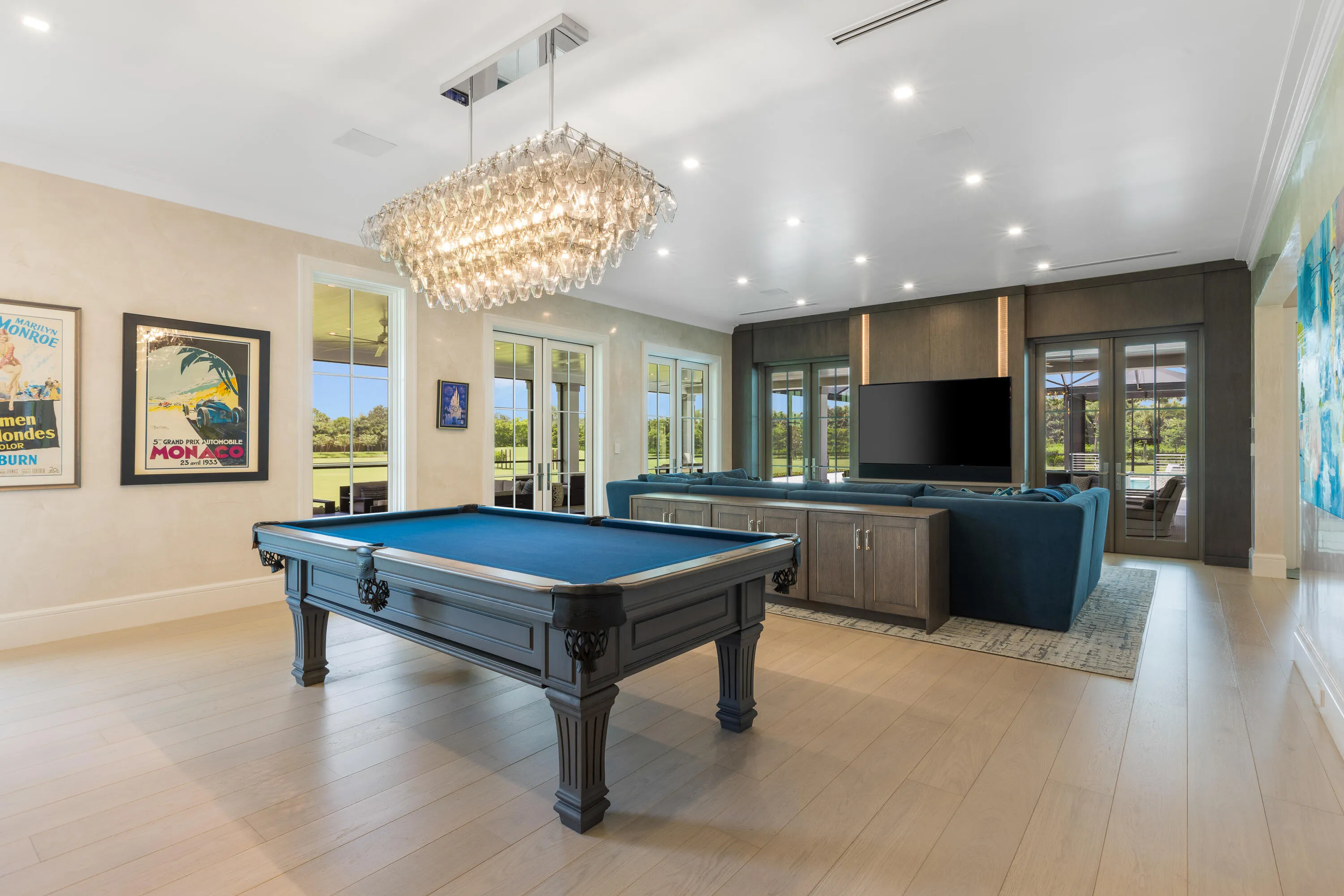 Family Room with Pool Table
