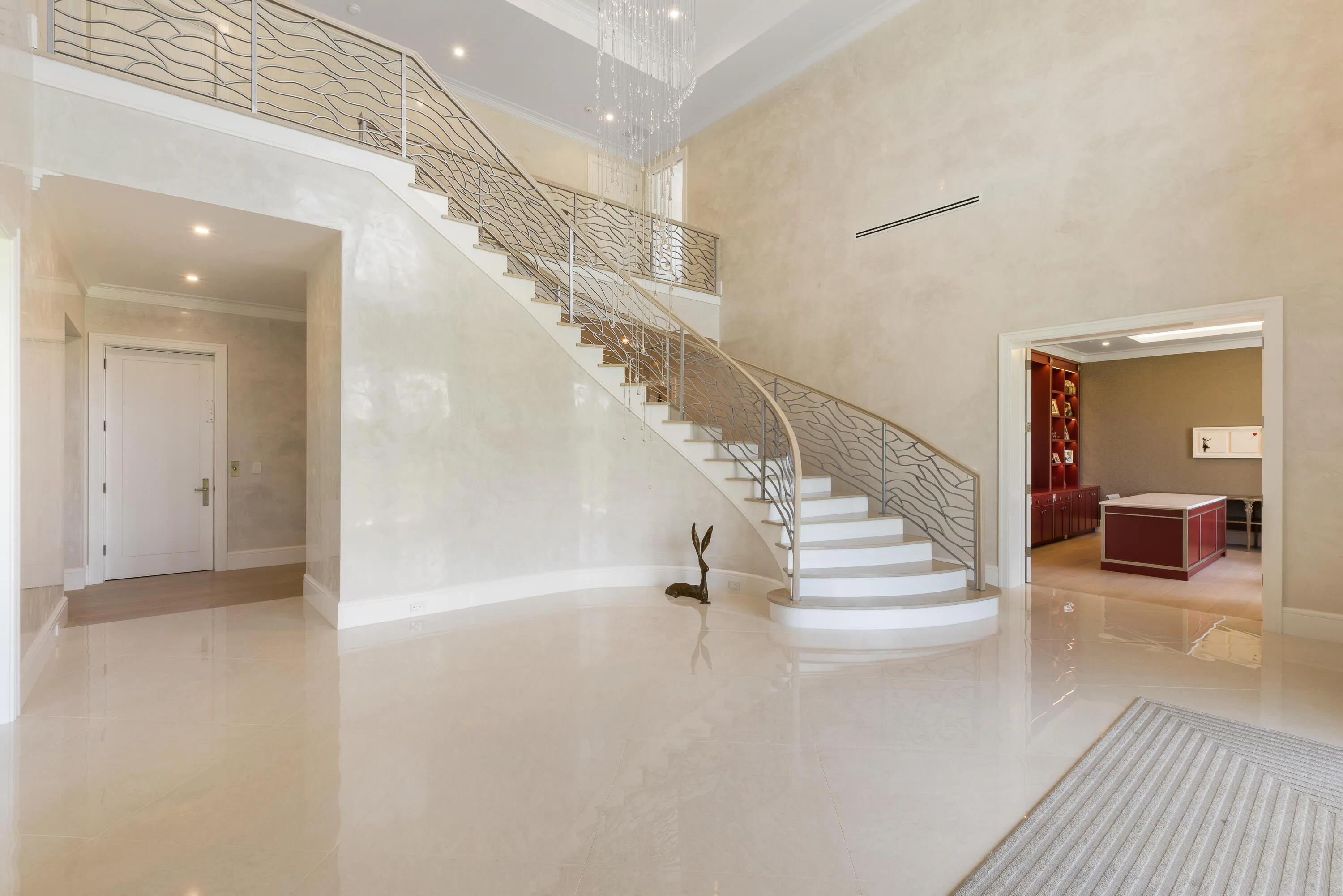 Main entrance hall with staircase