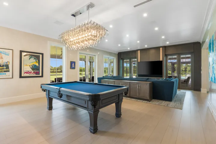 Family Room with Pool Table