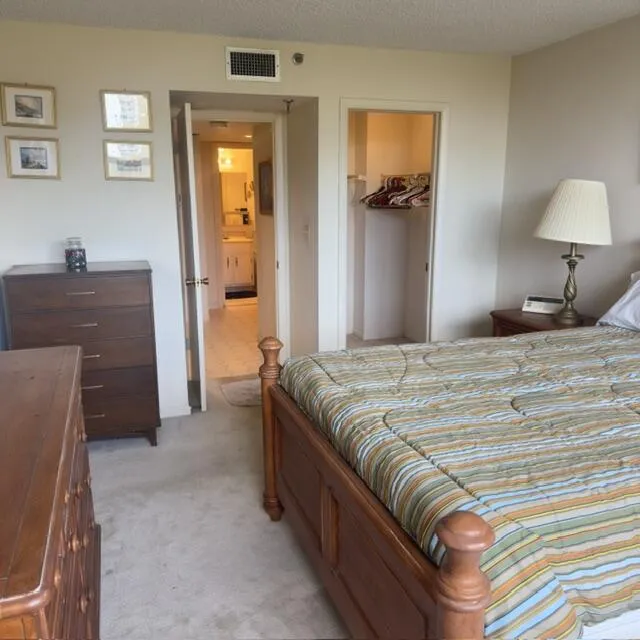 Large Second bedroom with walk-in closet.