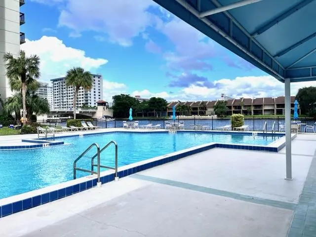 Enjoy the oversized heated pool for just cooling off or get you laps in.