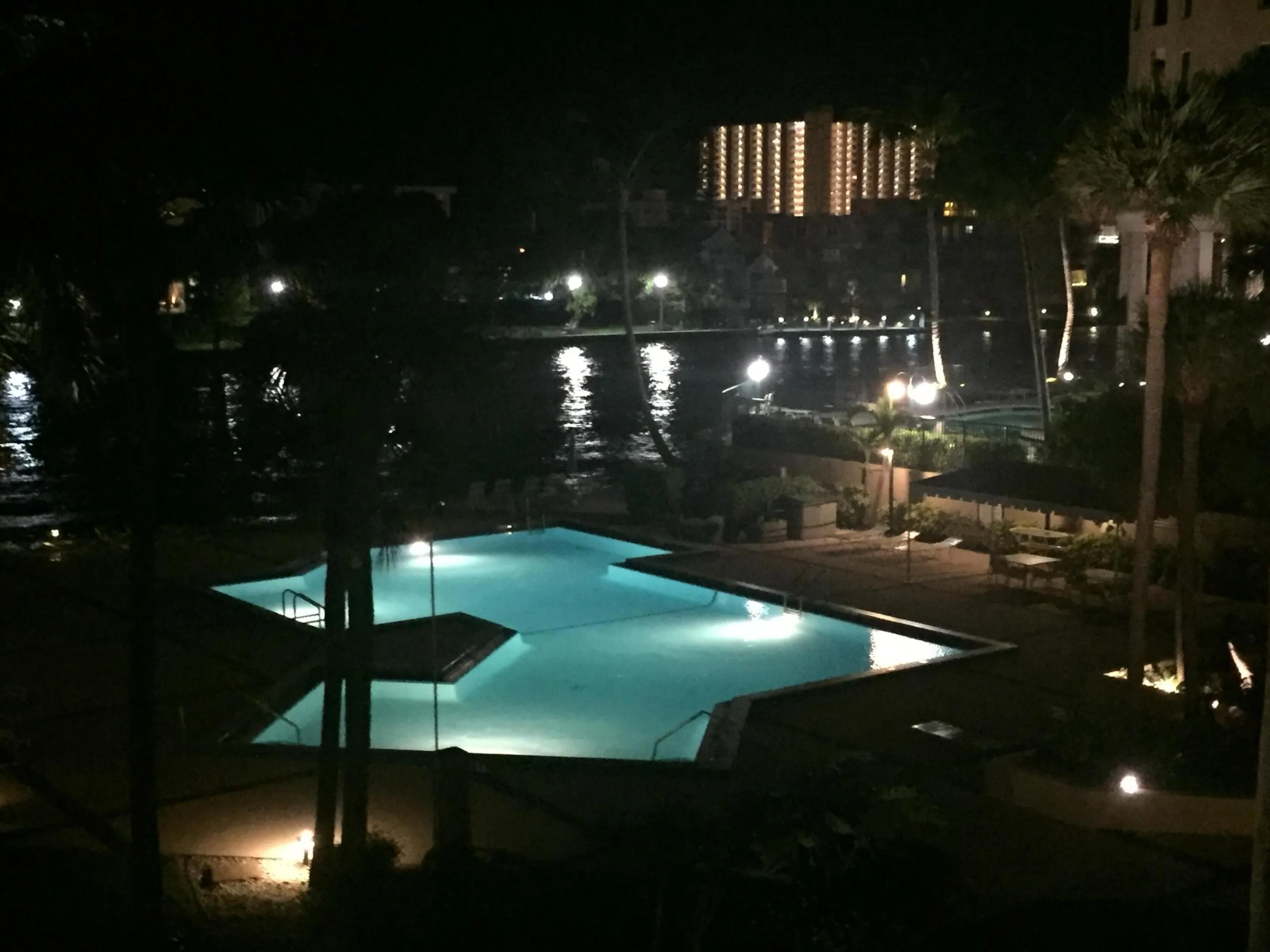 Evening Pool View
