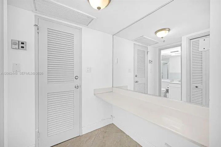 Master bedroom dressing area