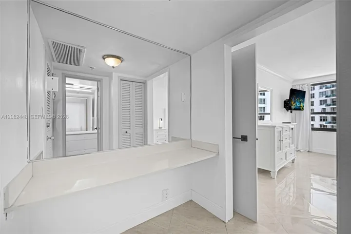 Master bedroom dressing area