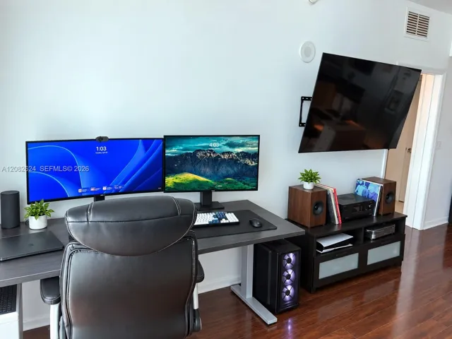 DIGITALLY ENHANCED – Room has been digitally decluttered and styled.