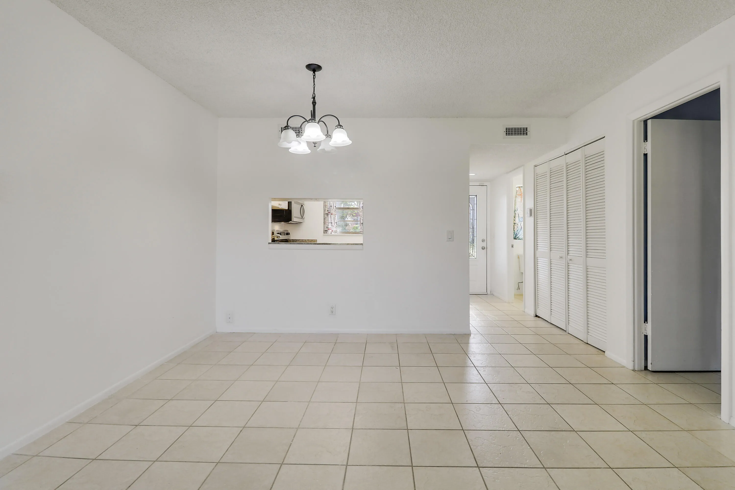 Looking towards the front door