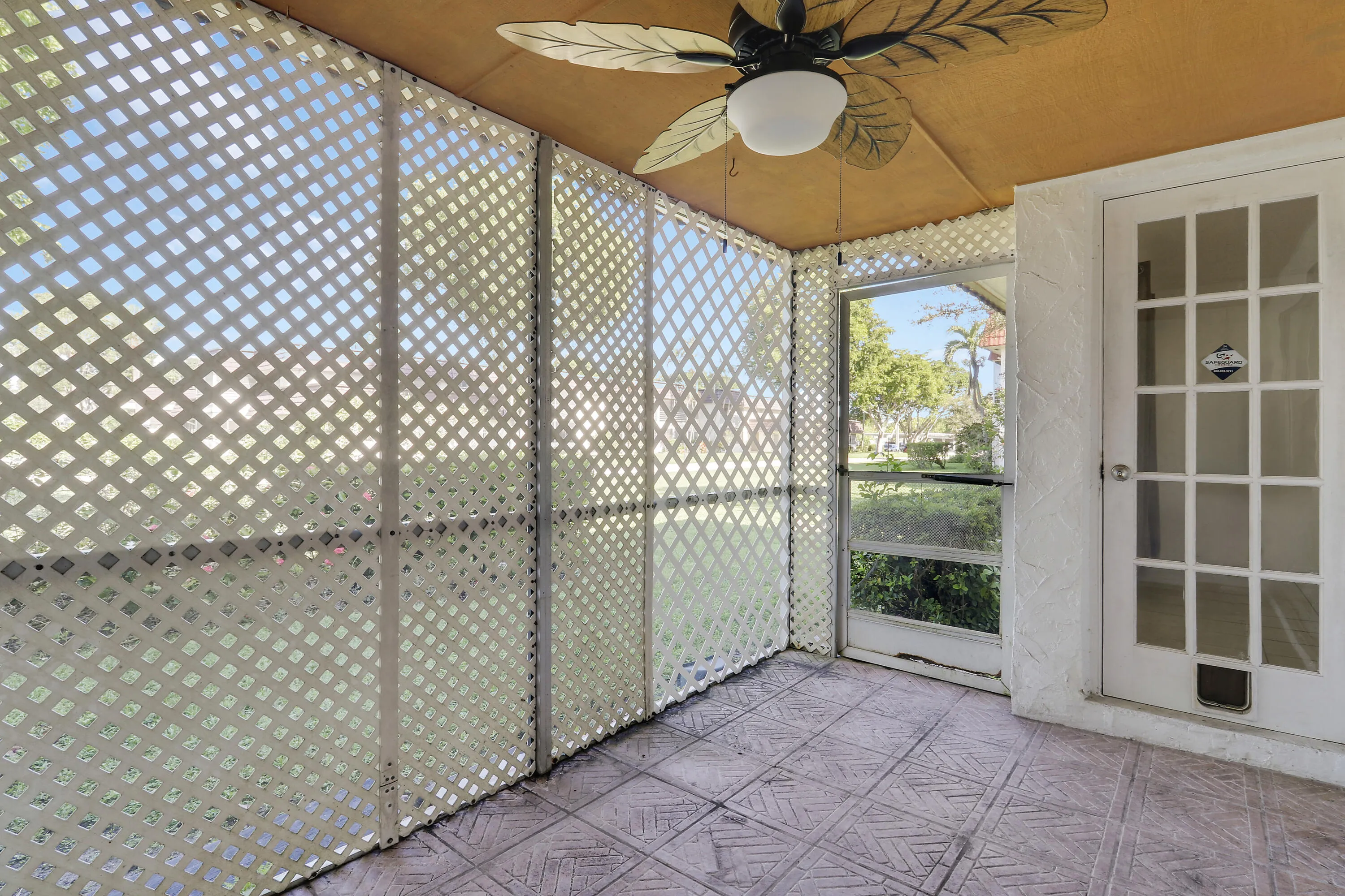 Patio from the bedroom and living room