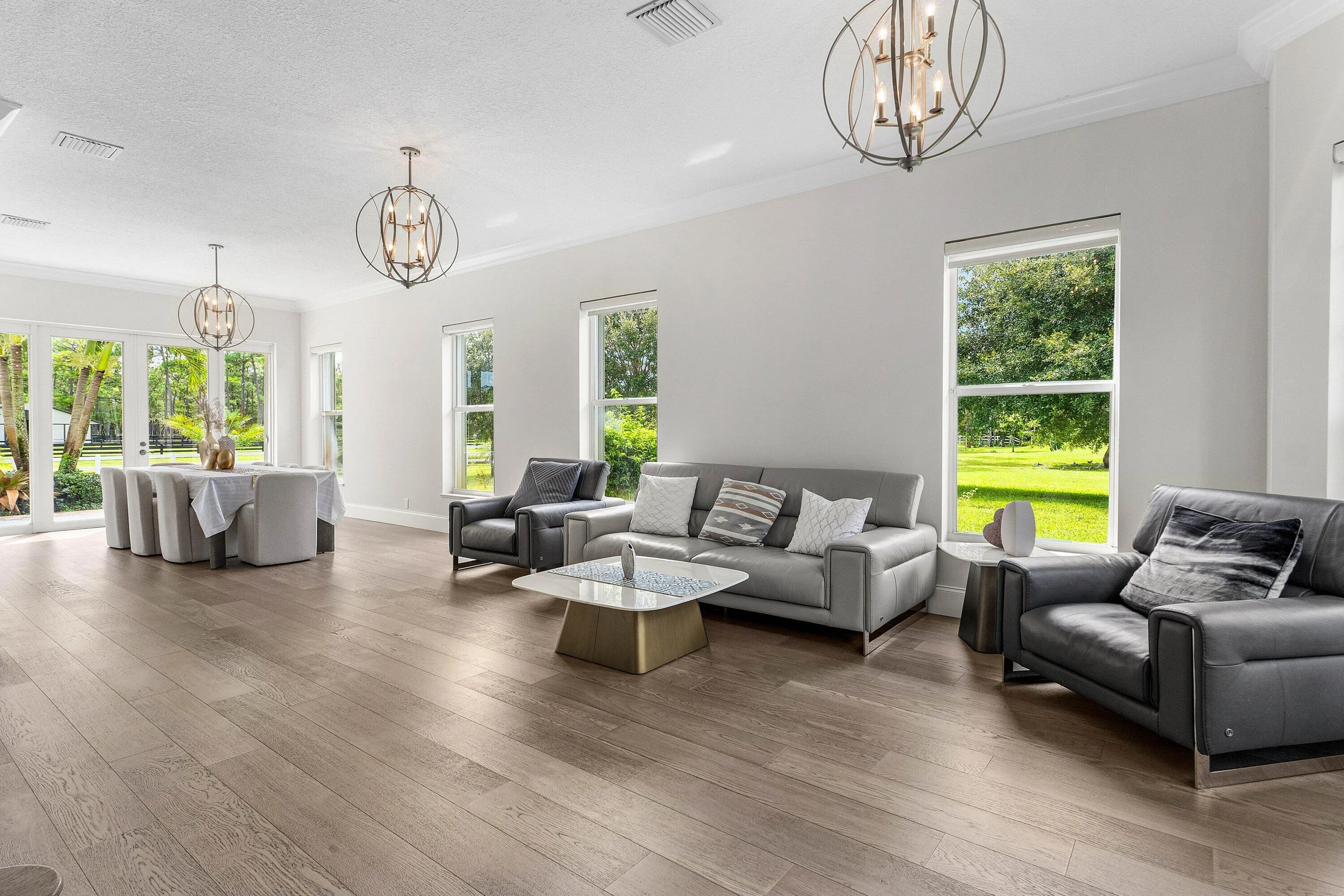 Open-concept living area