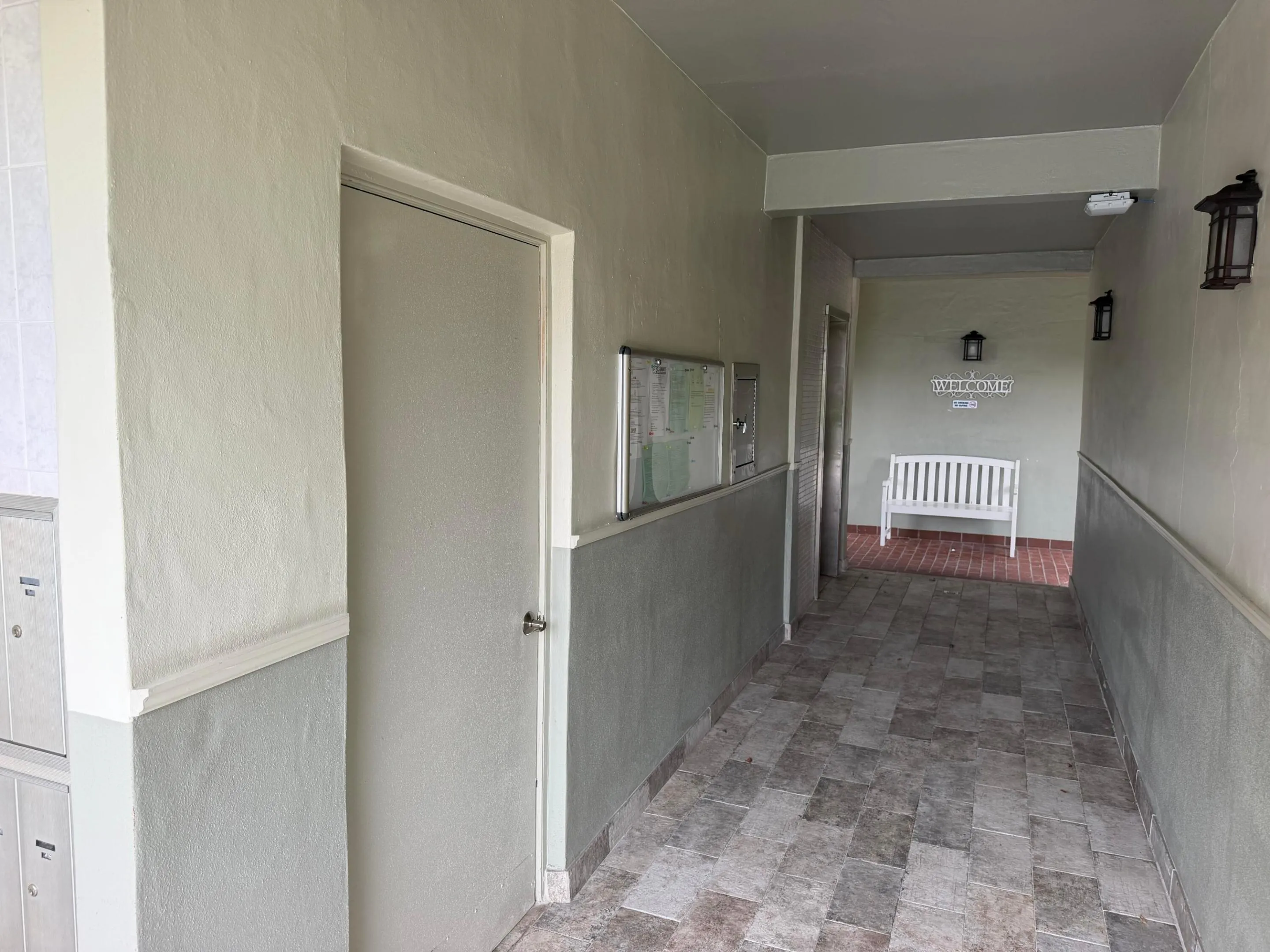 Remodeled hallway