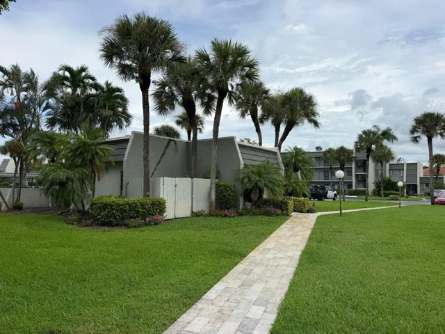 Sidewalk to pool entrance