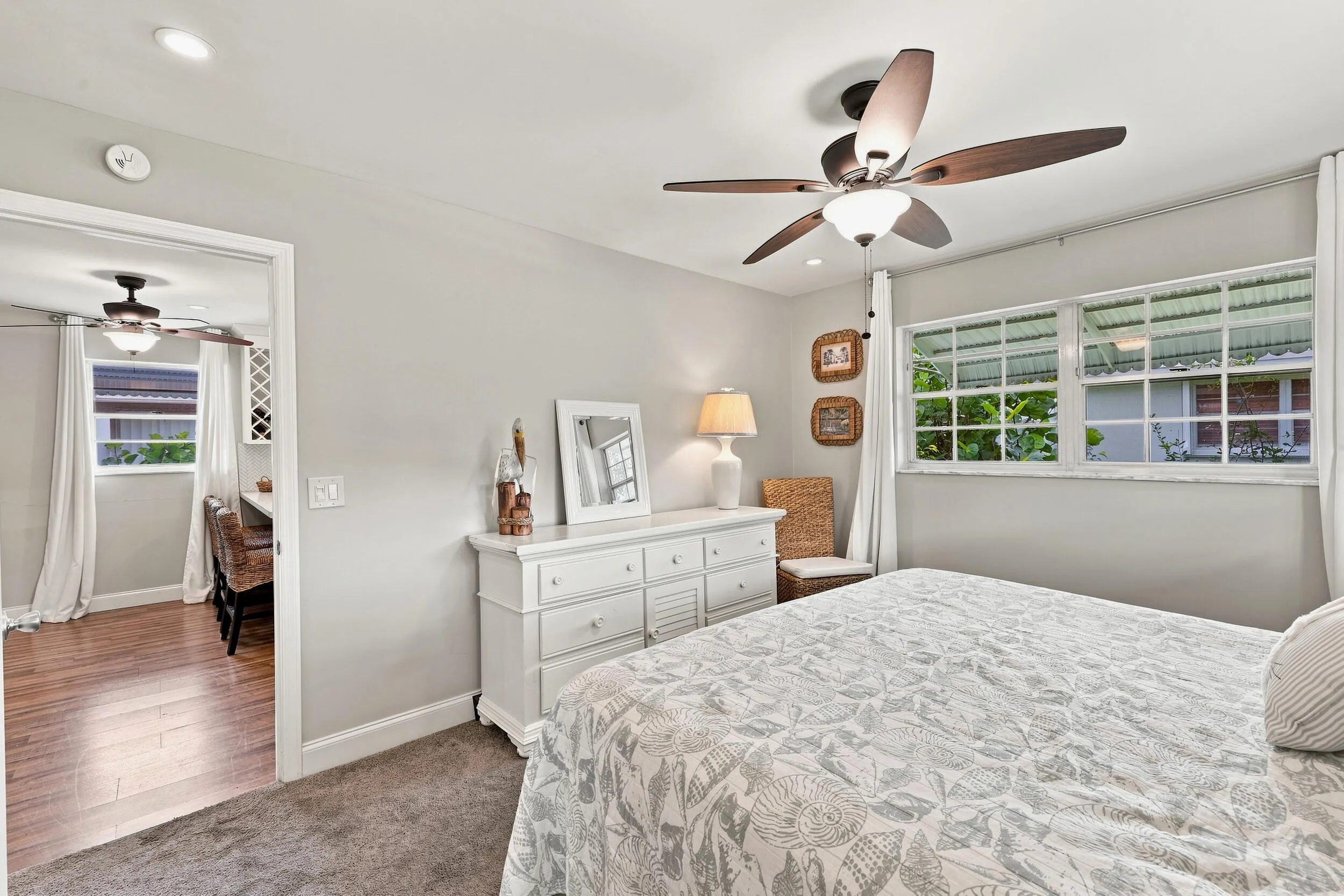 Bright corner primary bedroom with ensuite