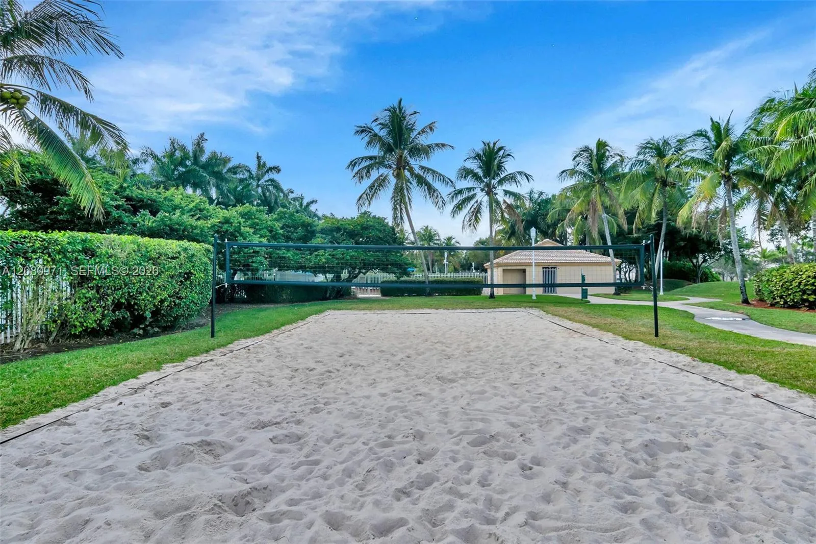 Volleyball court.