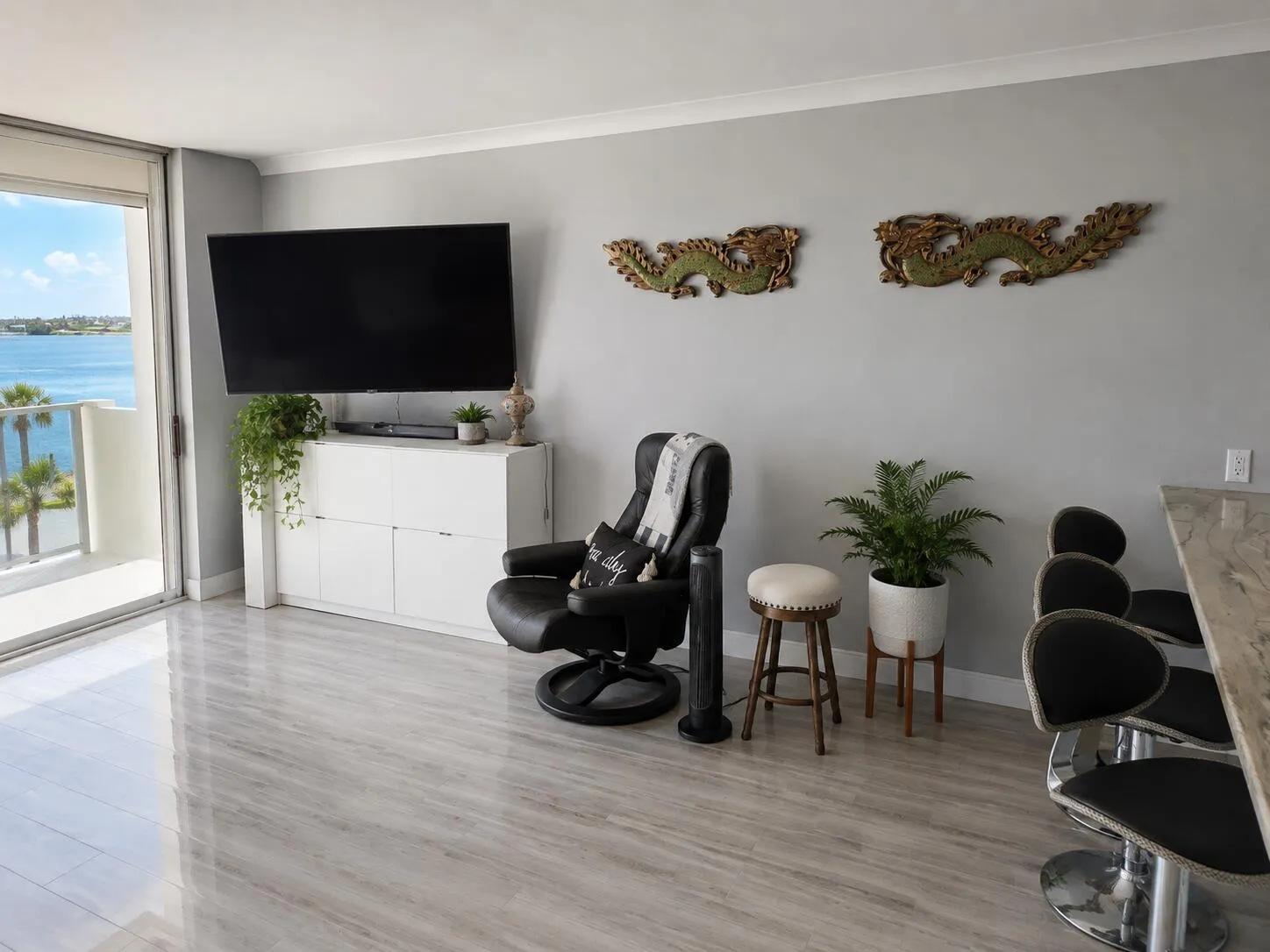 living room view