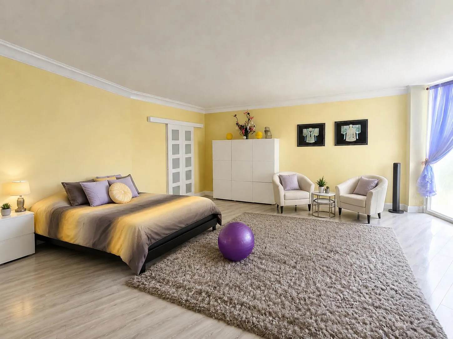 HUGE primary bedroom with amazing sunrise views