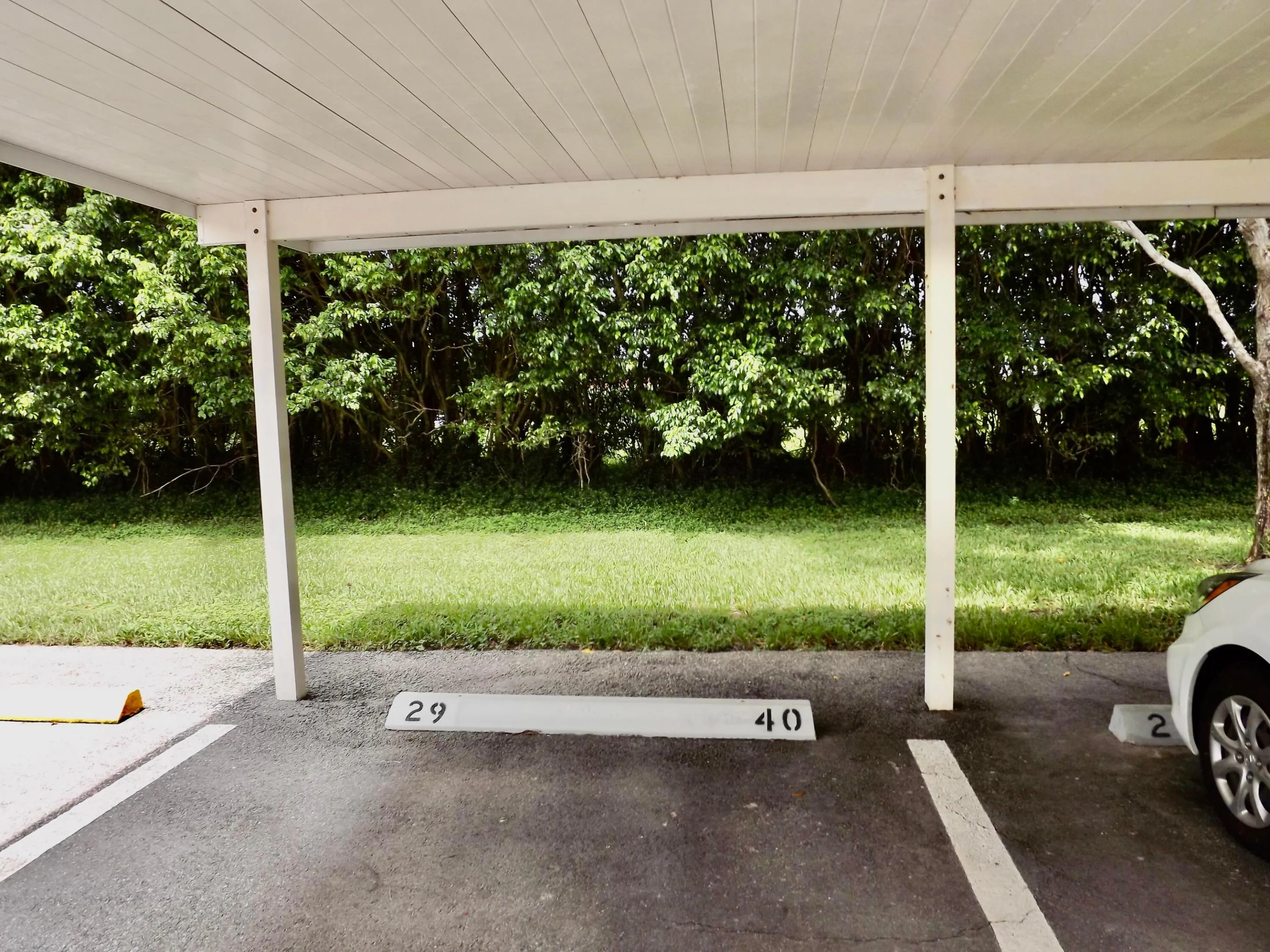 deeded covered parking space comes with unit