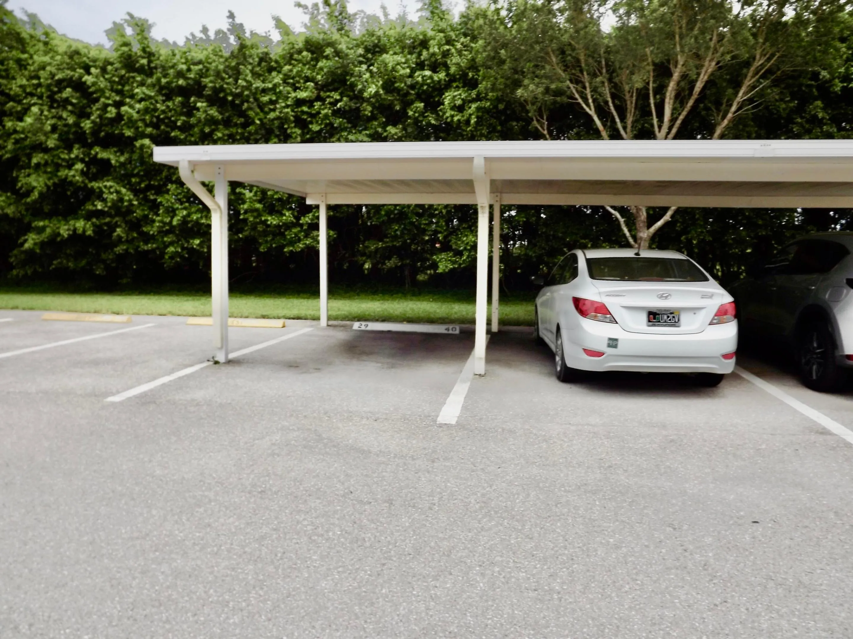 deeded covered parking space comes with unit