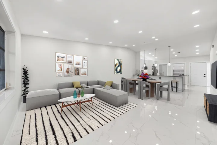 7 Staged Living Room - Back to Sliders