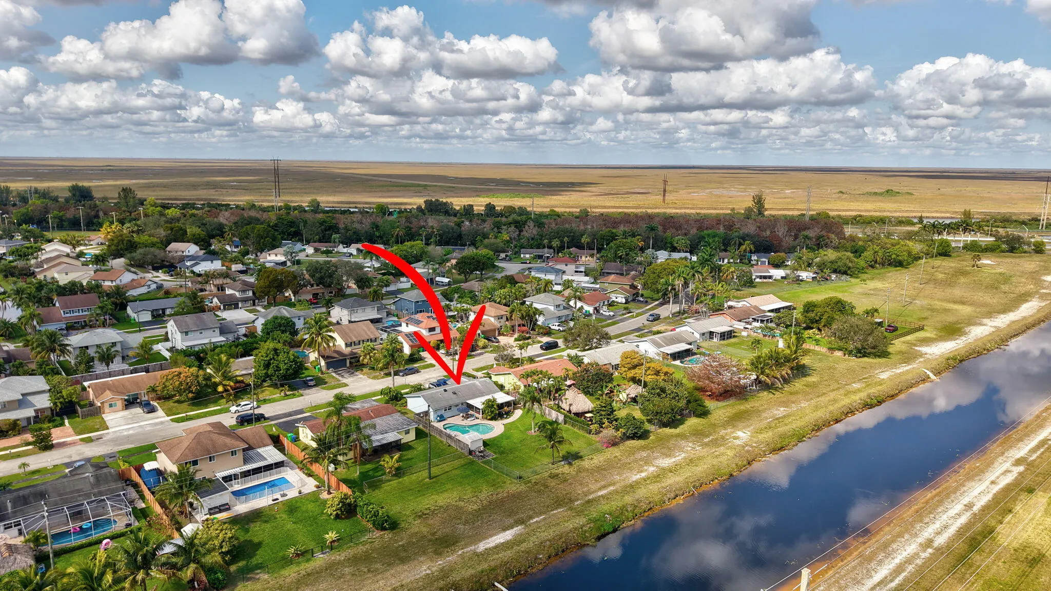 Aerial from canal