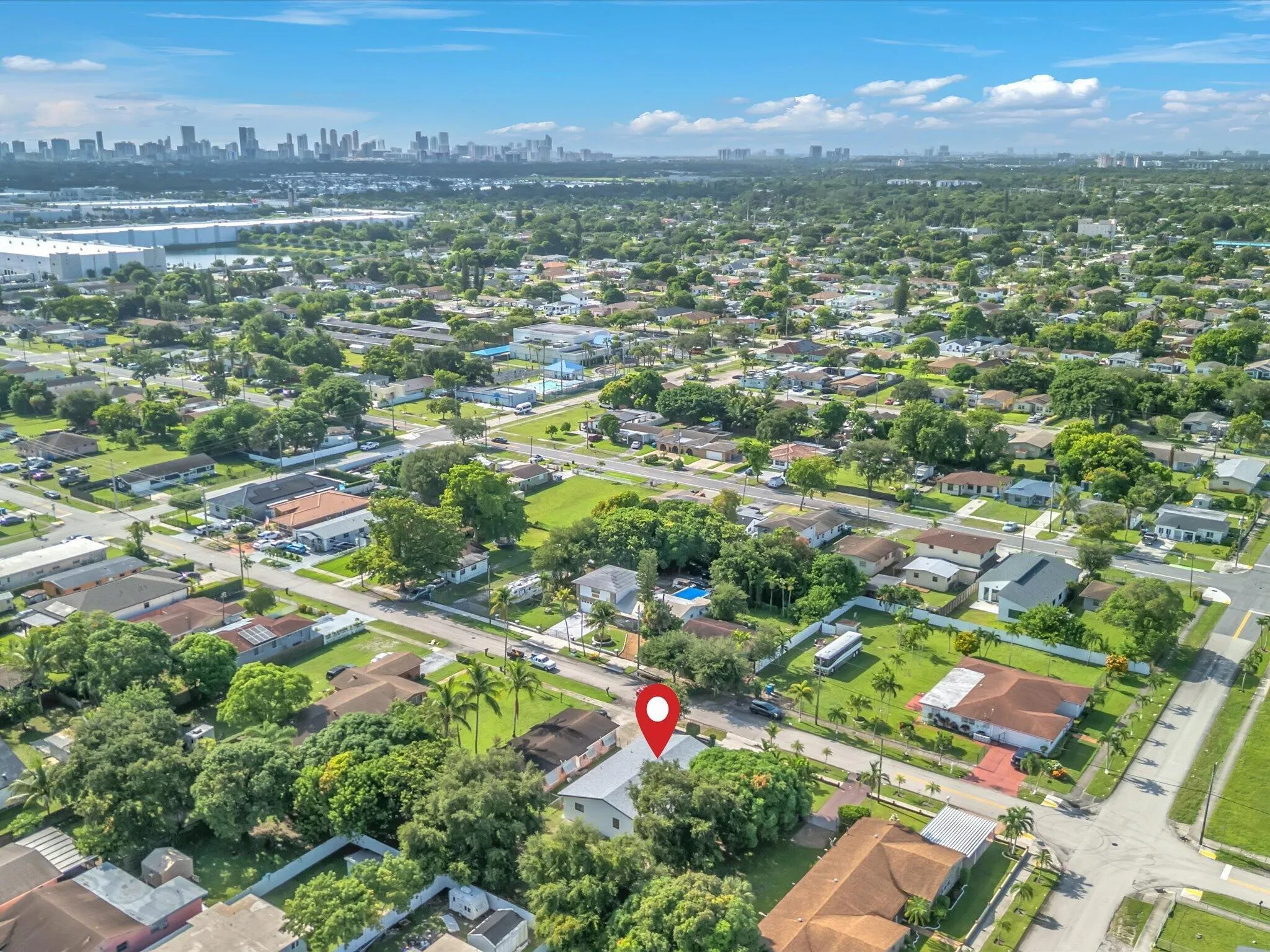 Distant Drone Aerial View