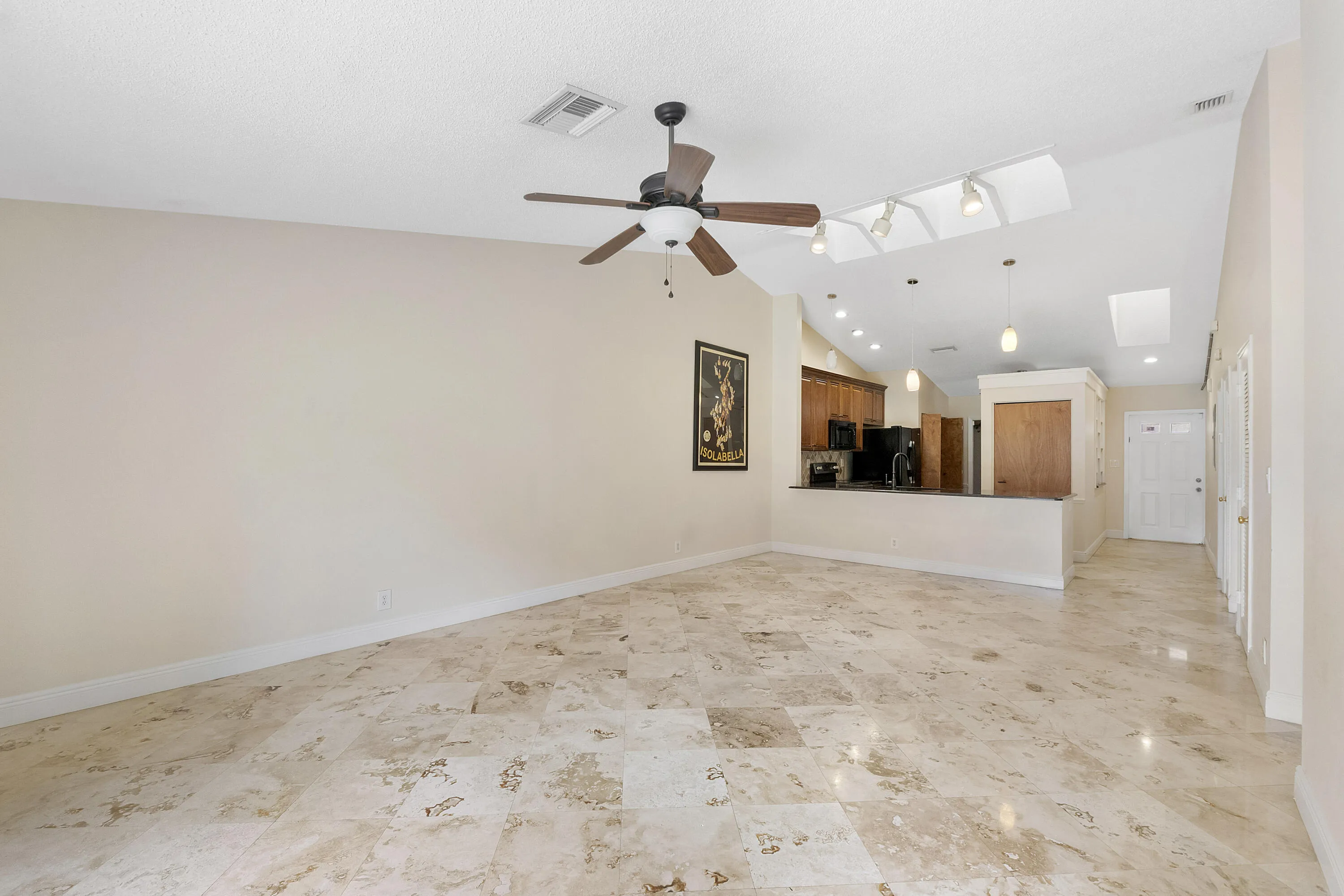 Open concept floor plan
