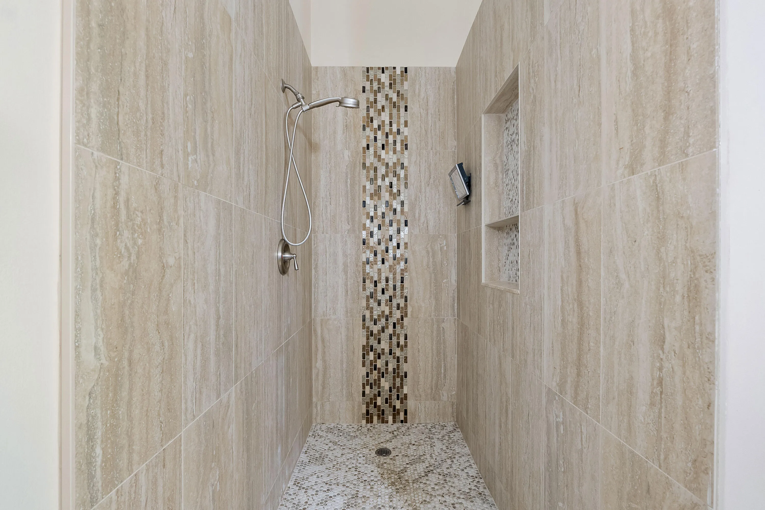 Primary walk-in shower