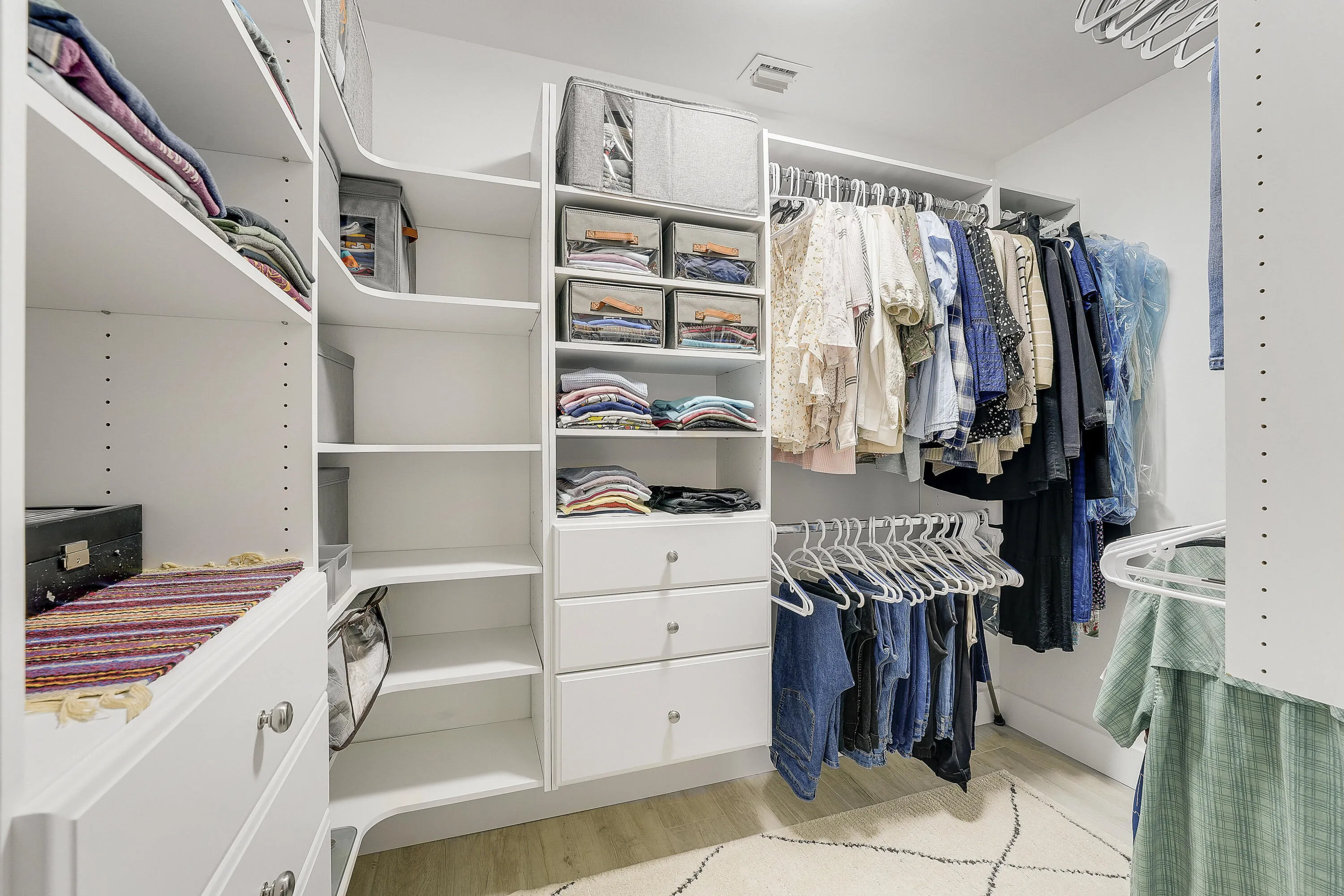 Large, built out closet