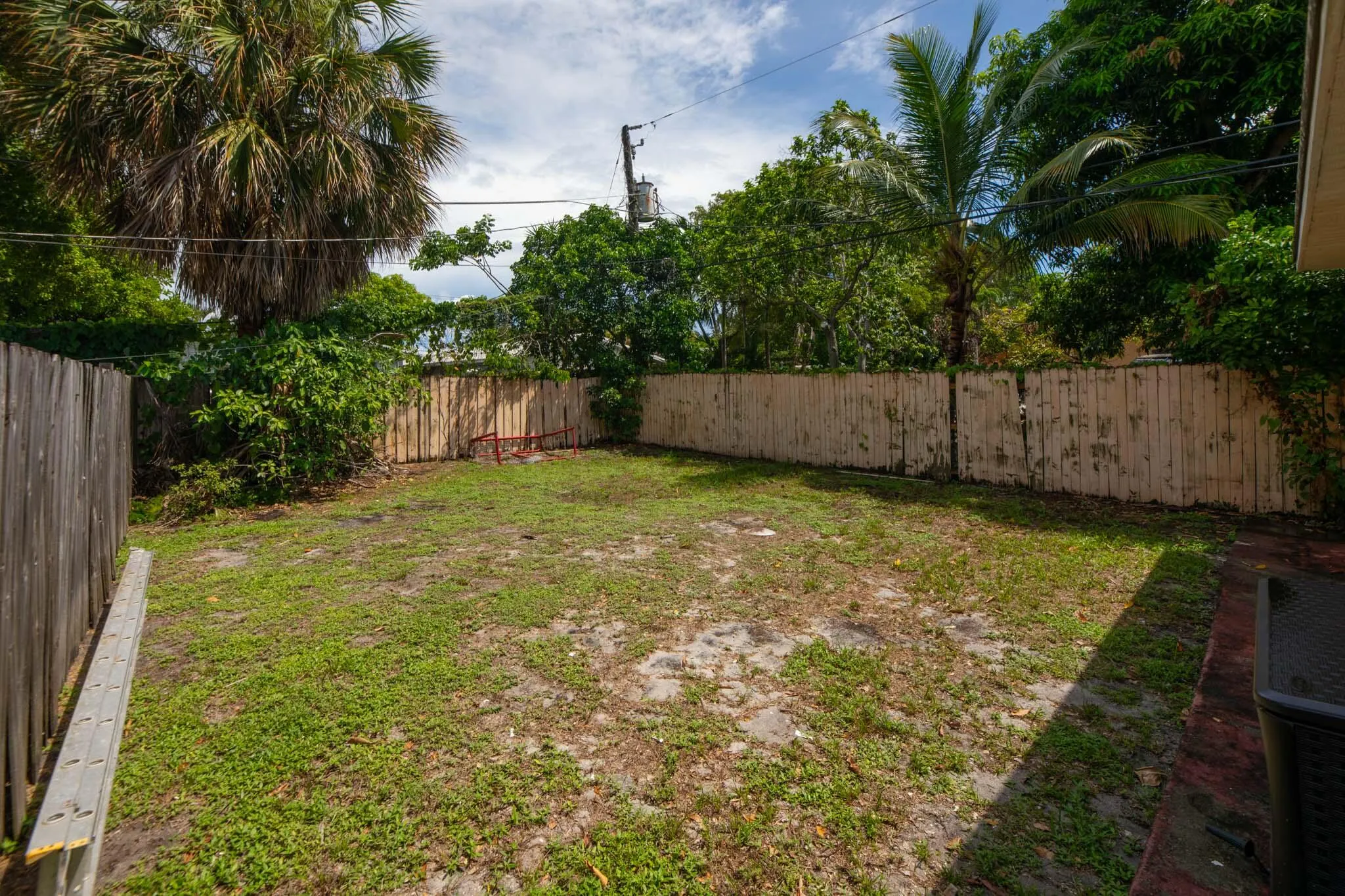 Backyard fenced