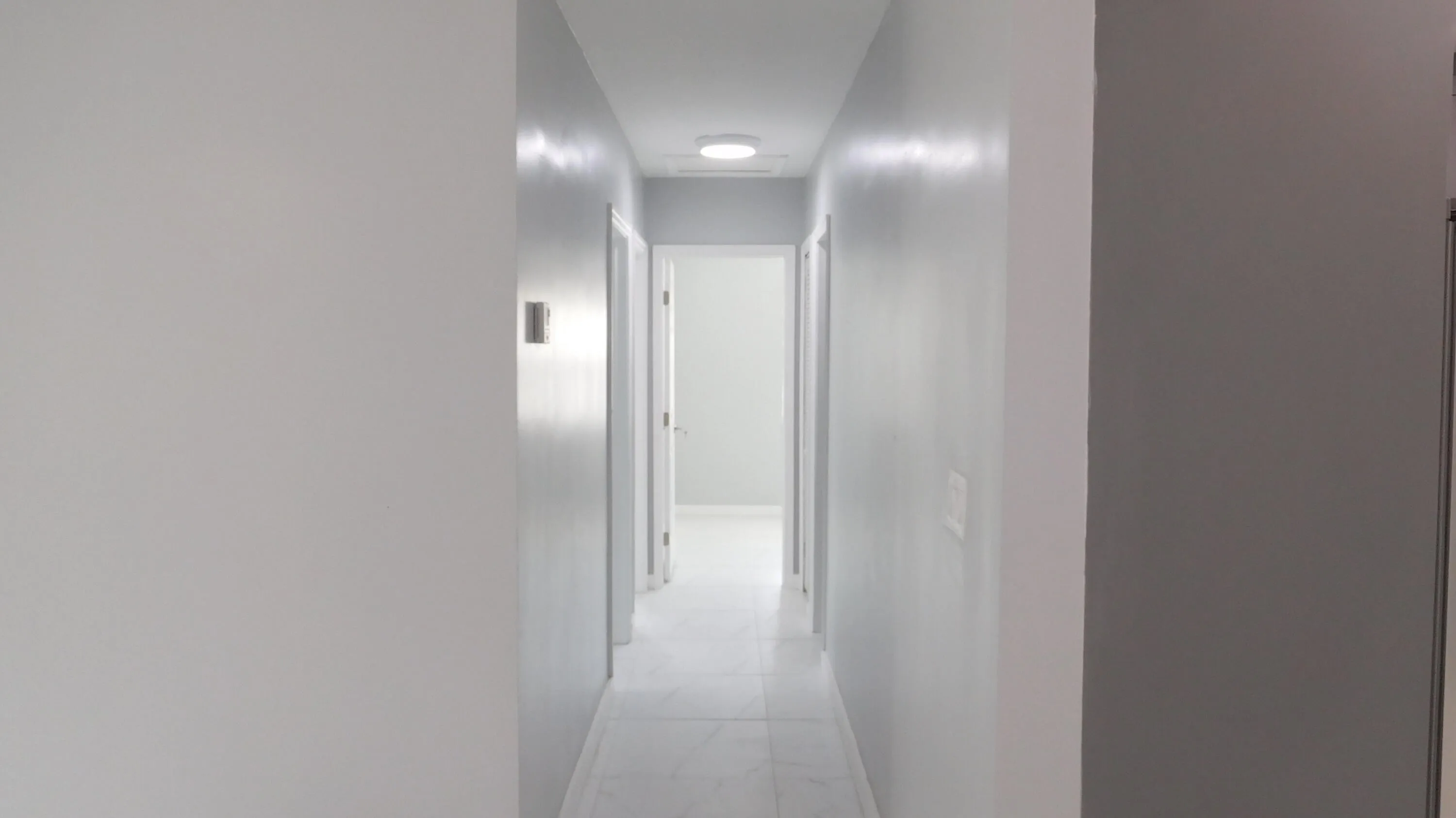 To the 3 bedrooms
