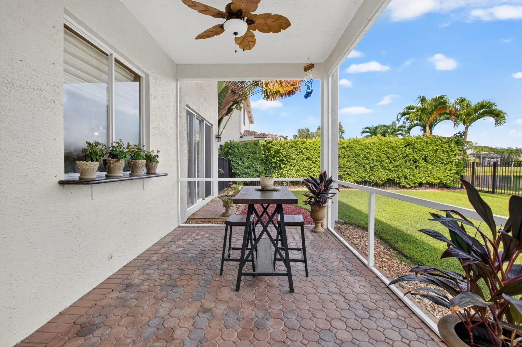 Screened patio
