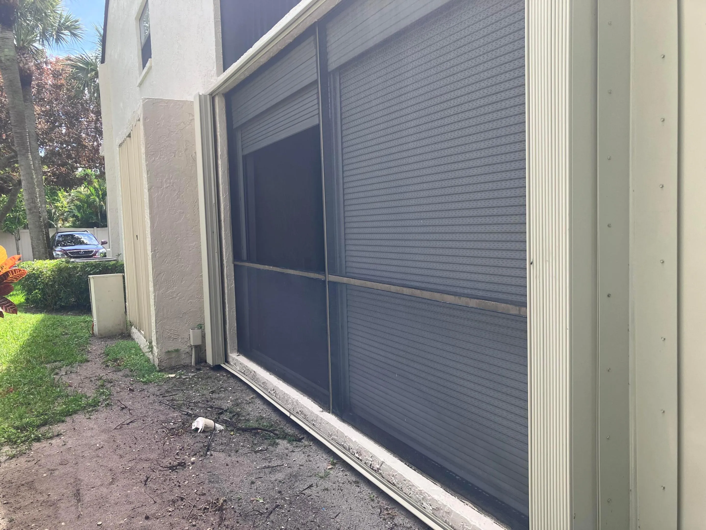 side of patio - corner unit