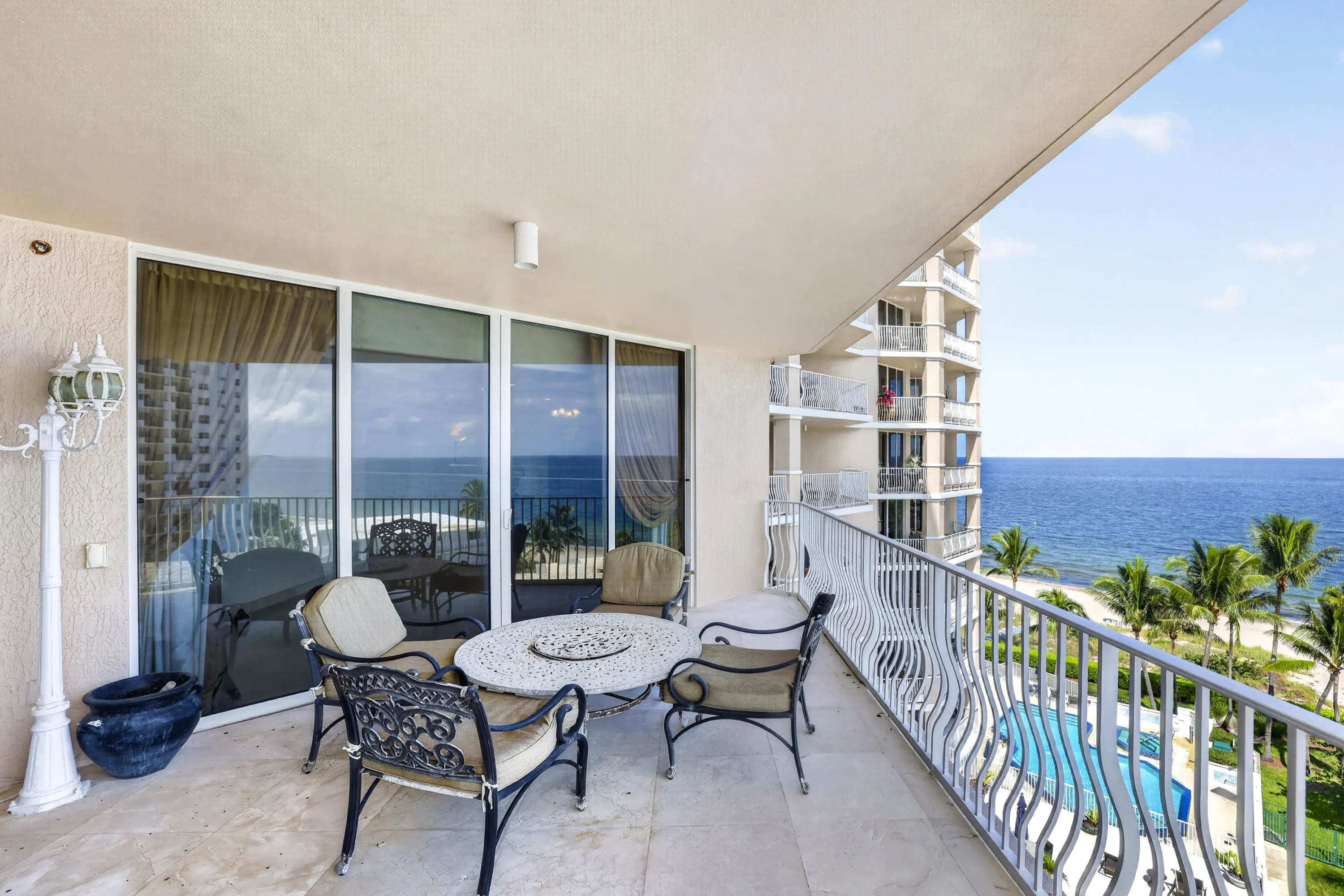 Balcony view from living room and main bedroon