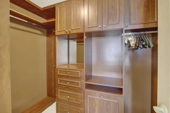 custom closet in guest room