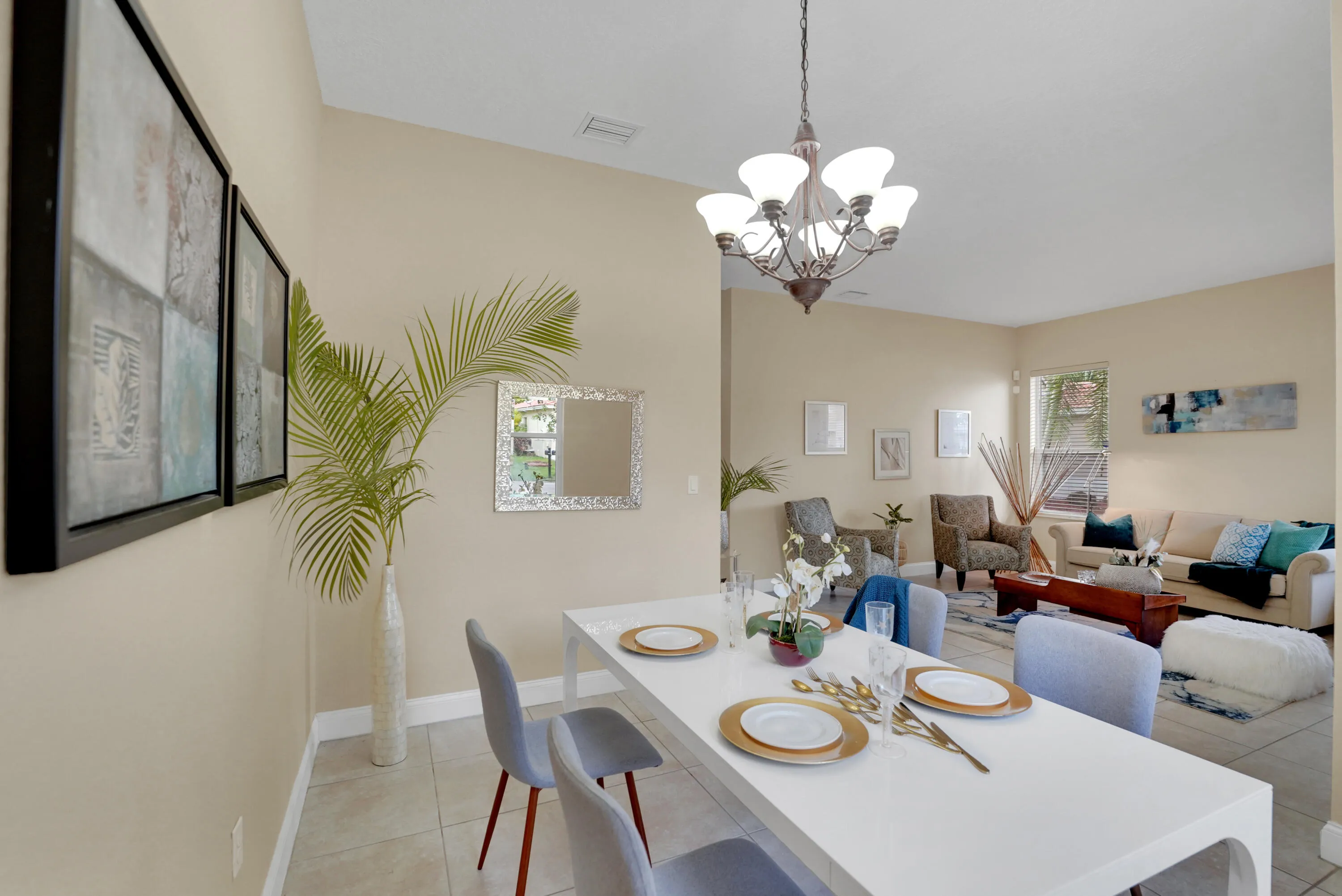 dining room & living room