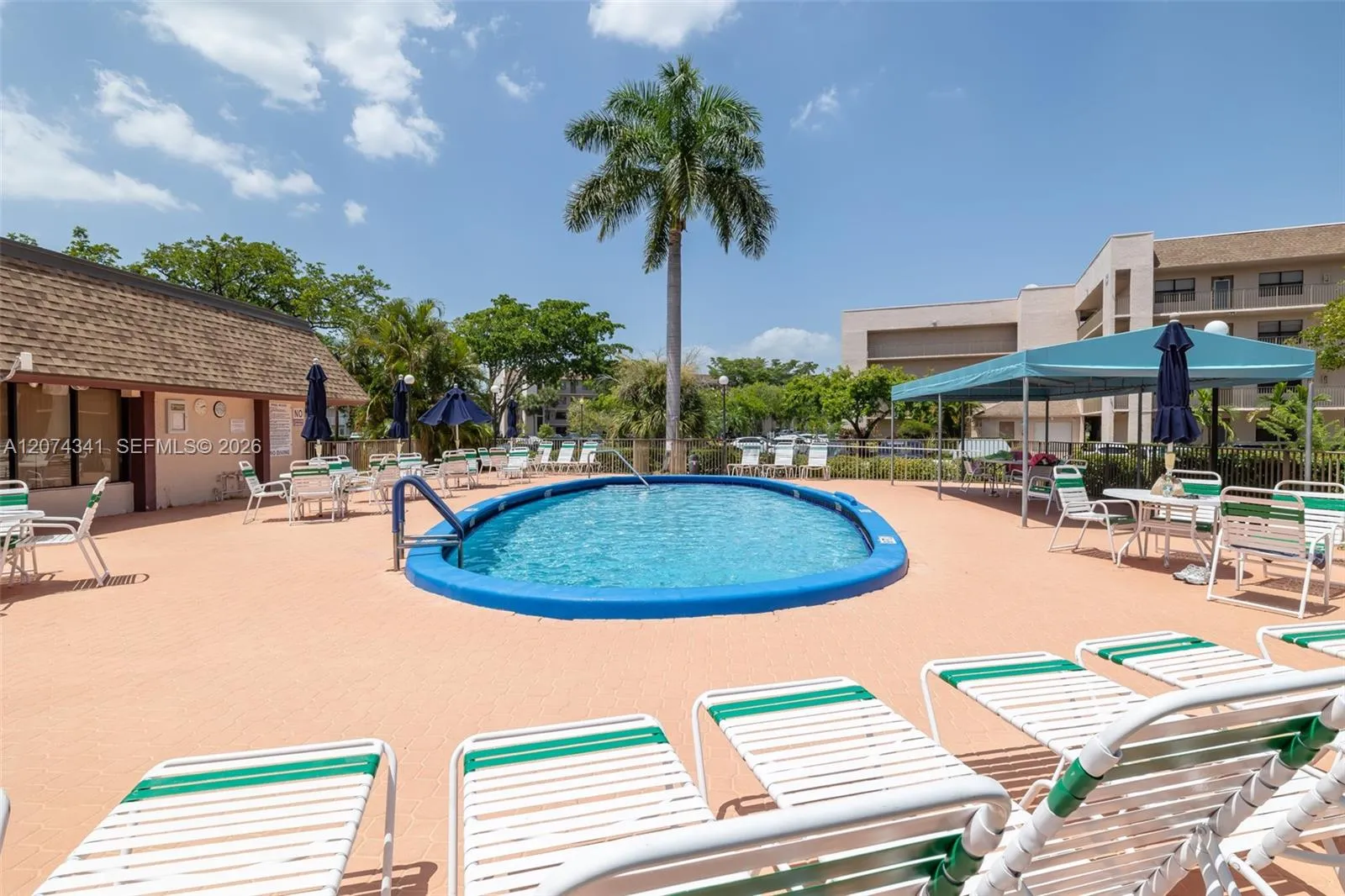 Pool directly across subject property.