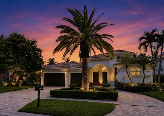 night shot exterior front