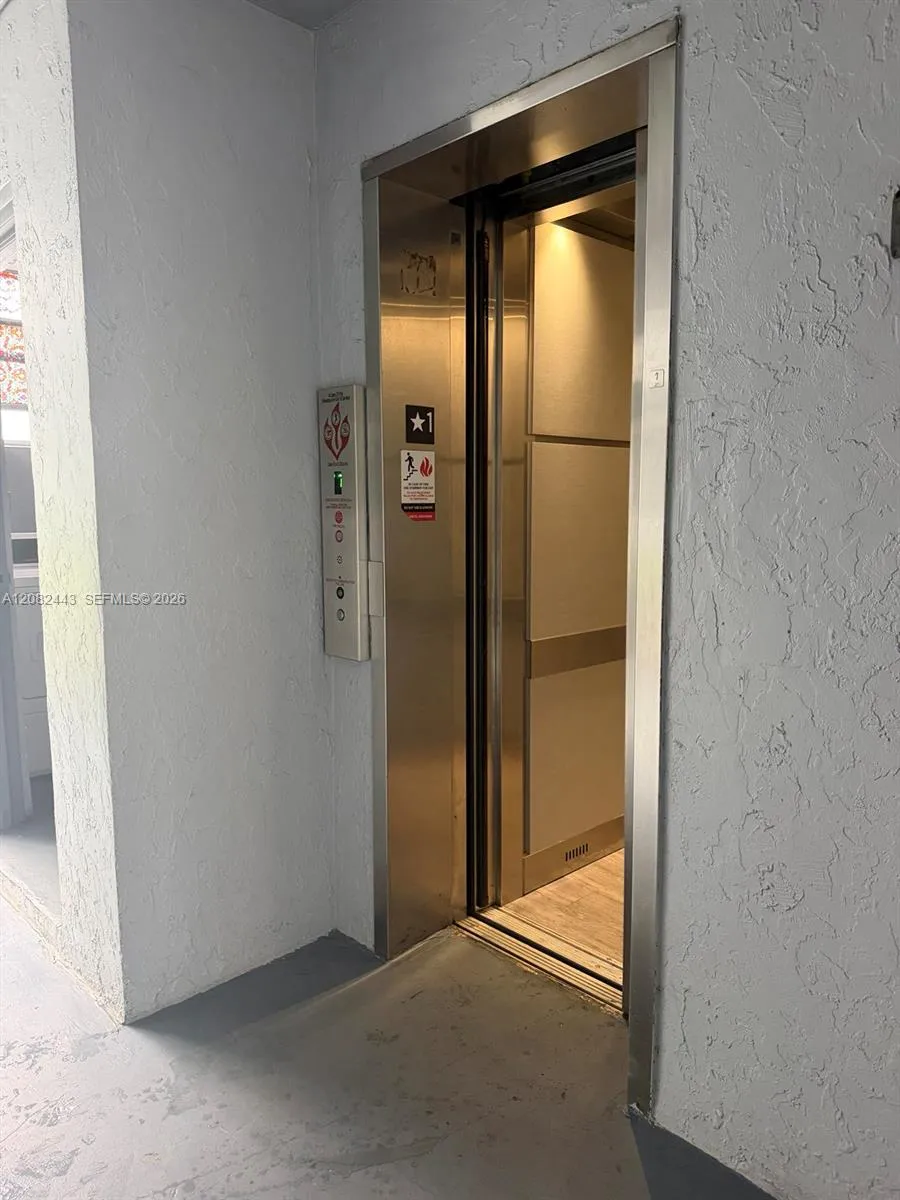 Building elevator.