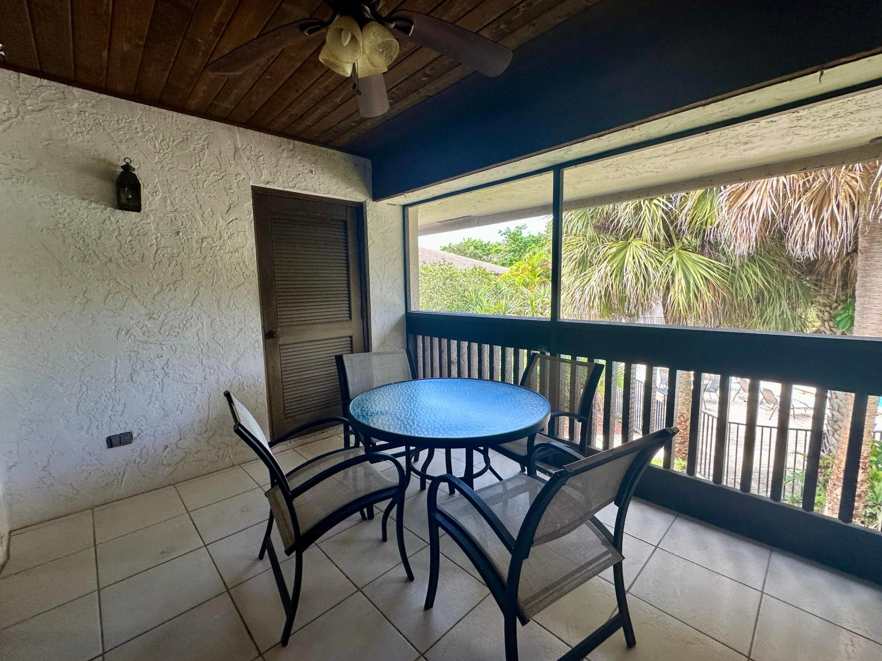 Balcony with large closet
