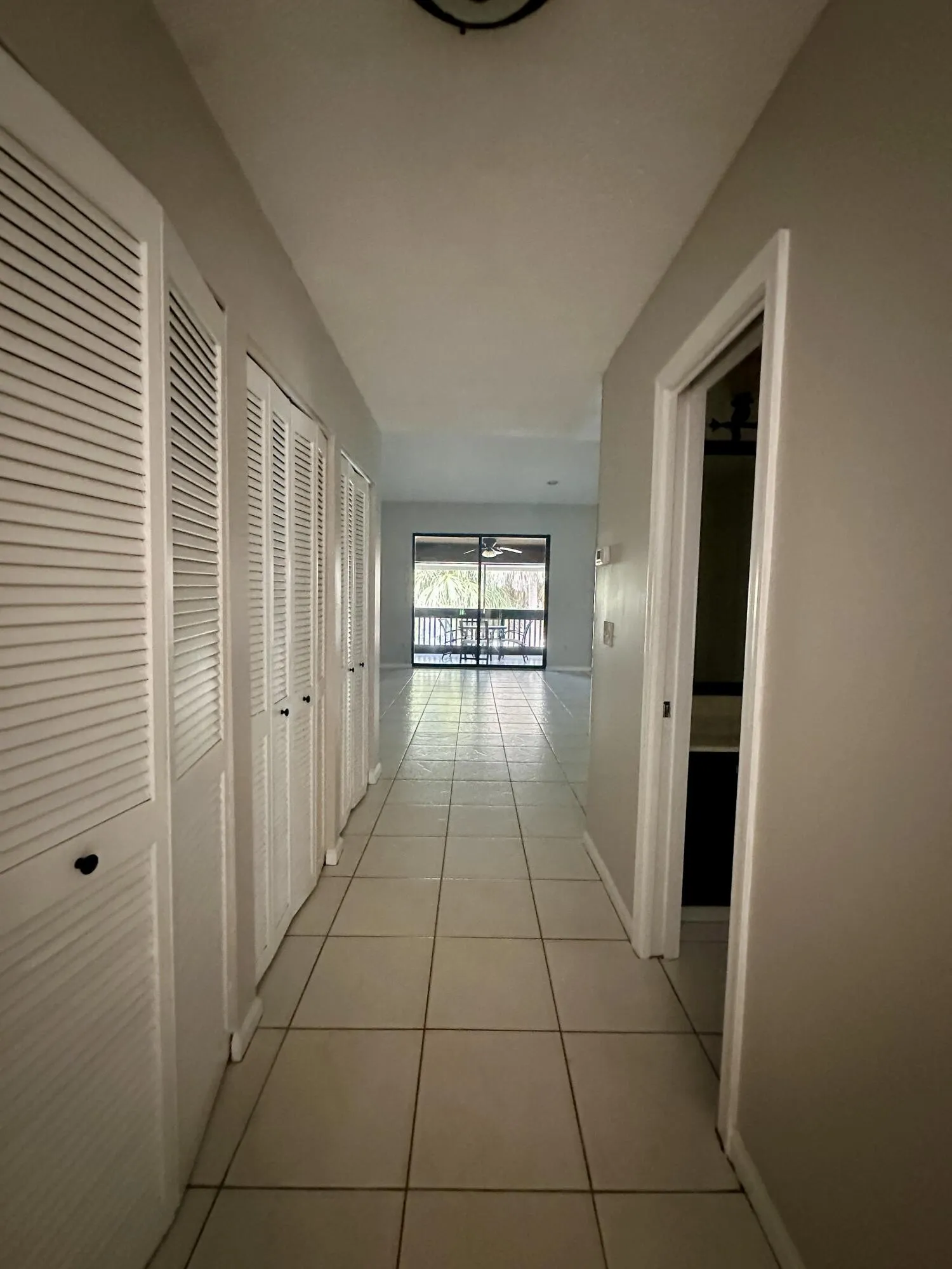 Washer and dryer, AC, extra storage located on hallway.