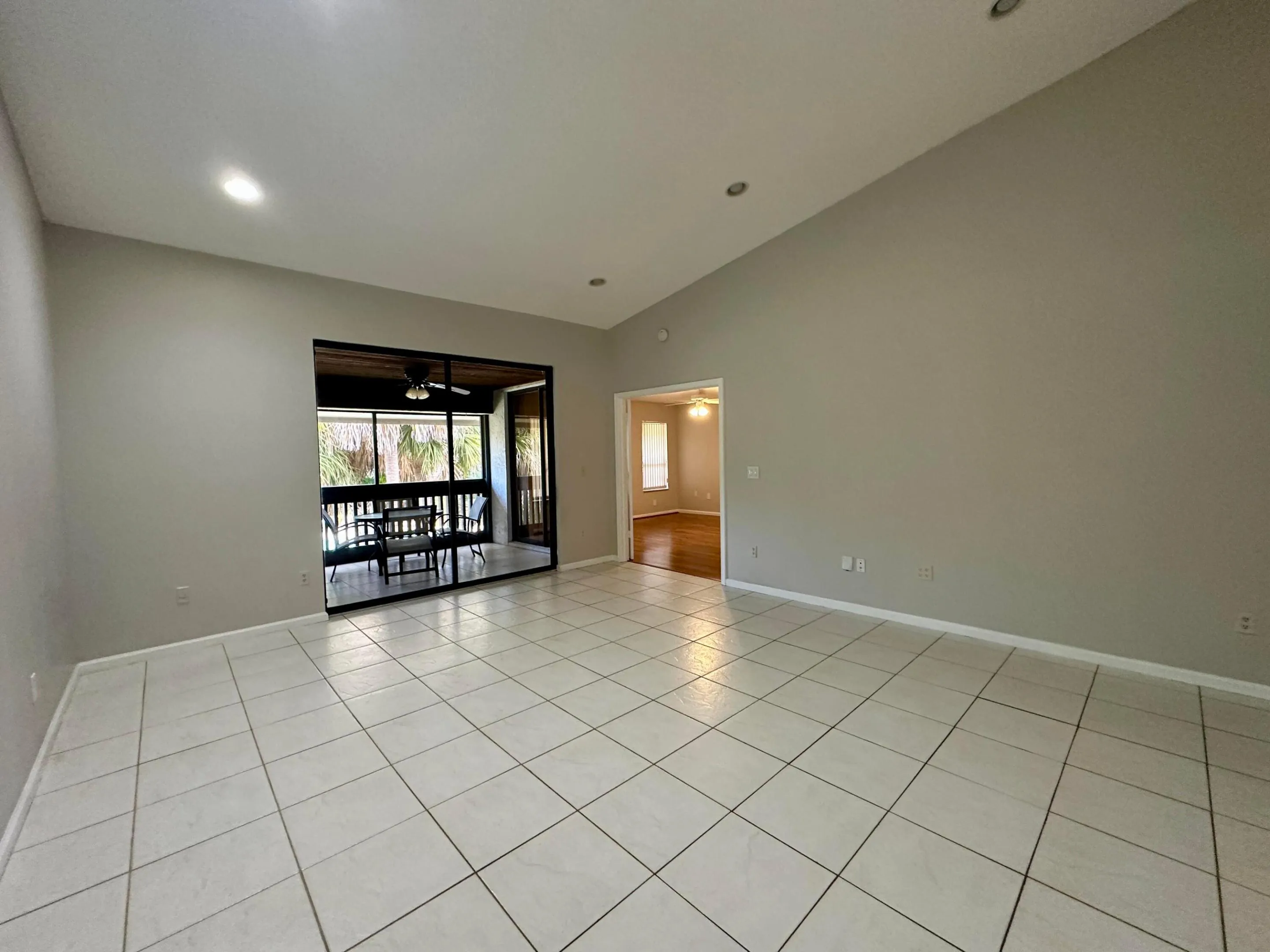 Very large living room.