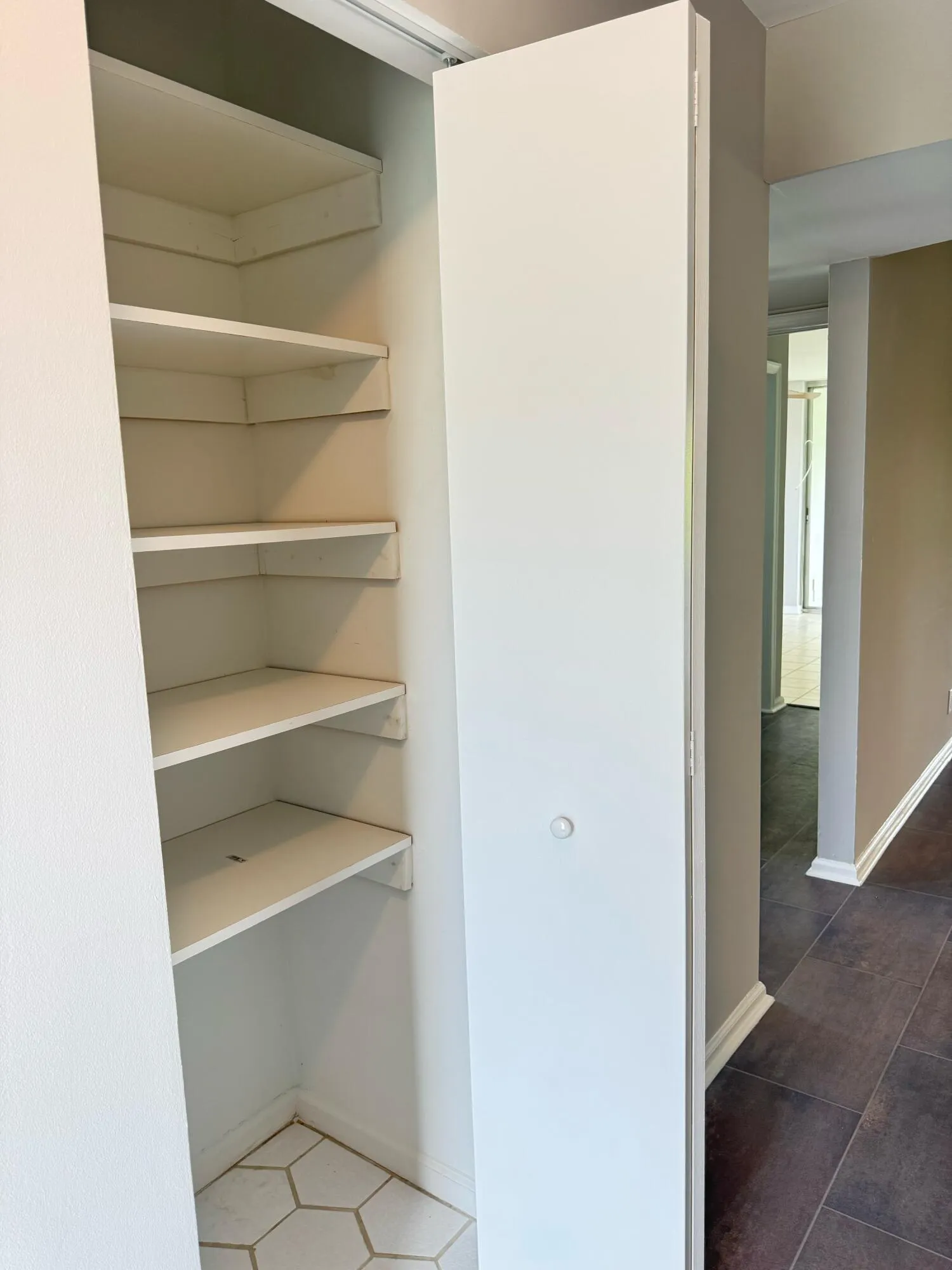 nice storage within reach from the kitchen